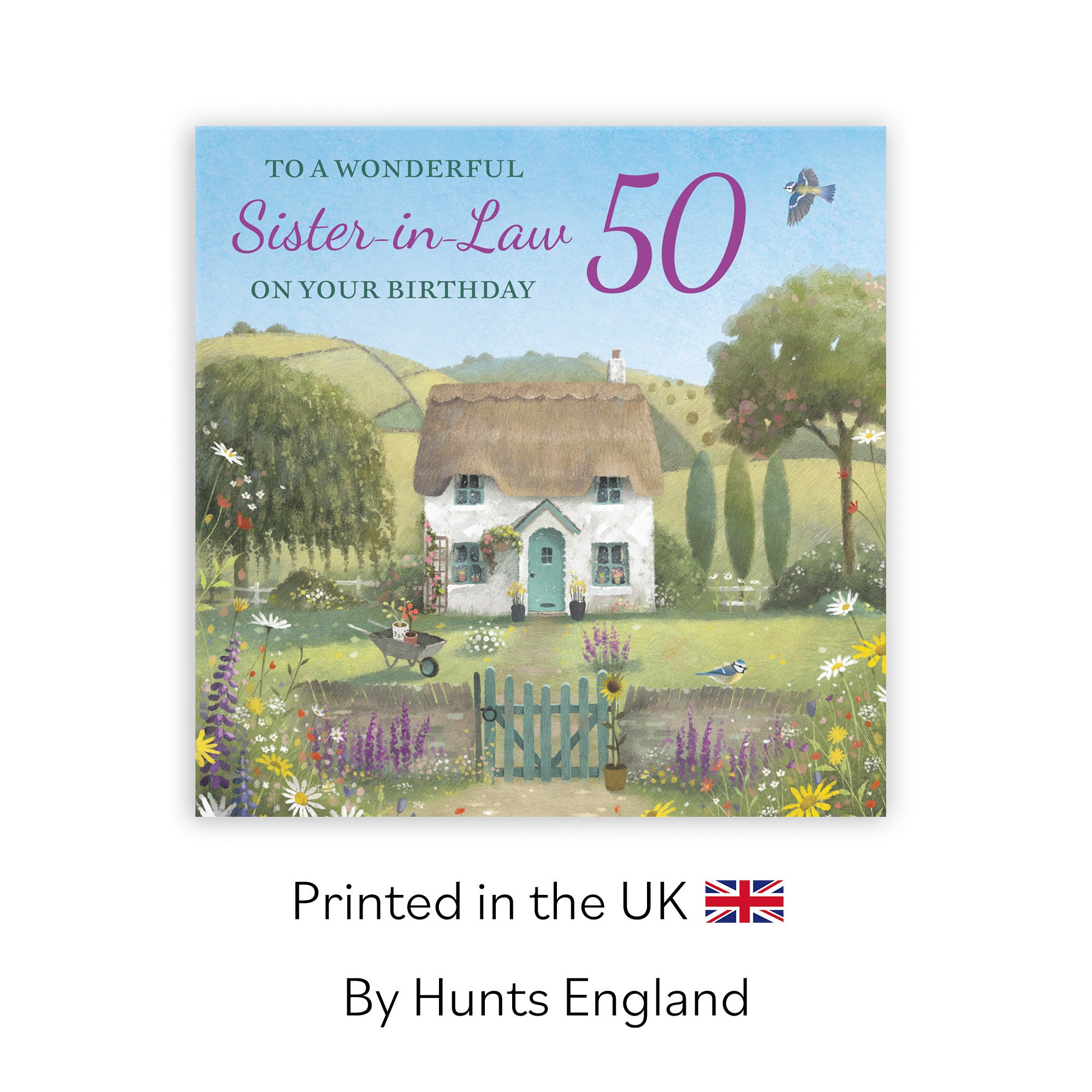 50th Sister-in-Law Birthday Card Thatched Cottage Milo's Gallery - Default Title (RT06766)