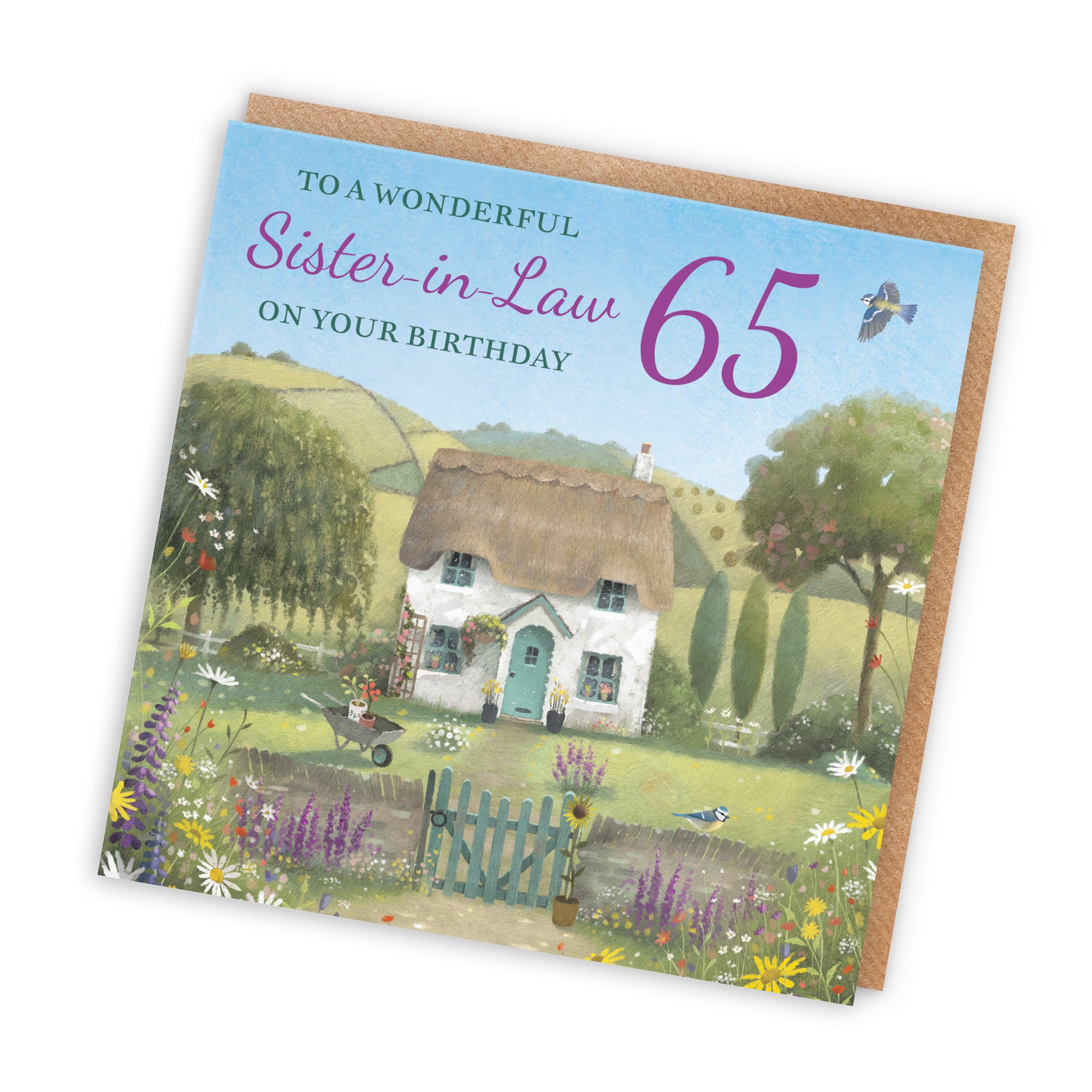 65th Sister-in-Law Birthday Card Thatched Cottage Milo's Gallery - Default Title (RT06768)