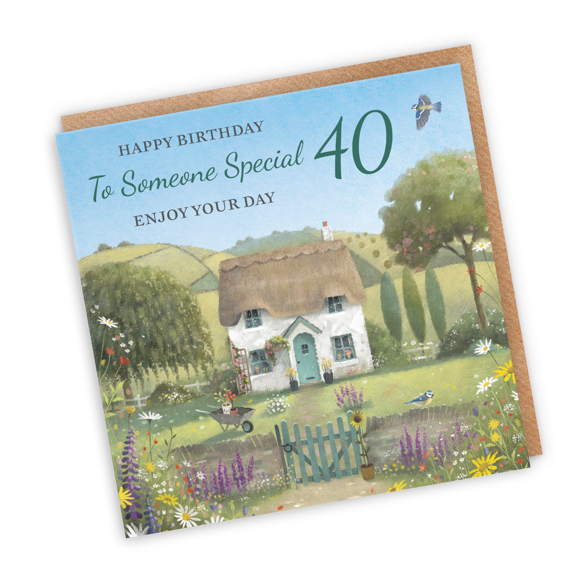 40th Someone Special Birthday Card Thatched Cottage Milo's Gallery - Default Title (RT06788)