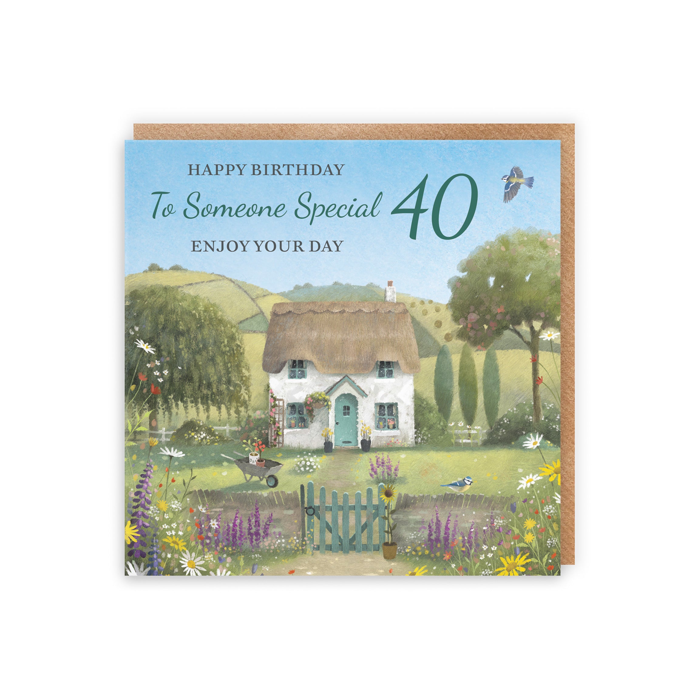 40th Someone Special Birthday Card Thatched Cottage Milo's Gallery - Default Title (RT06788)