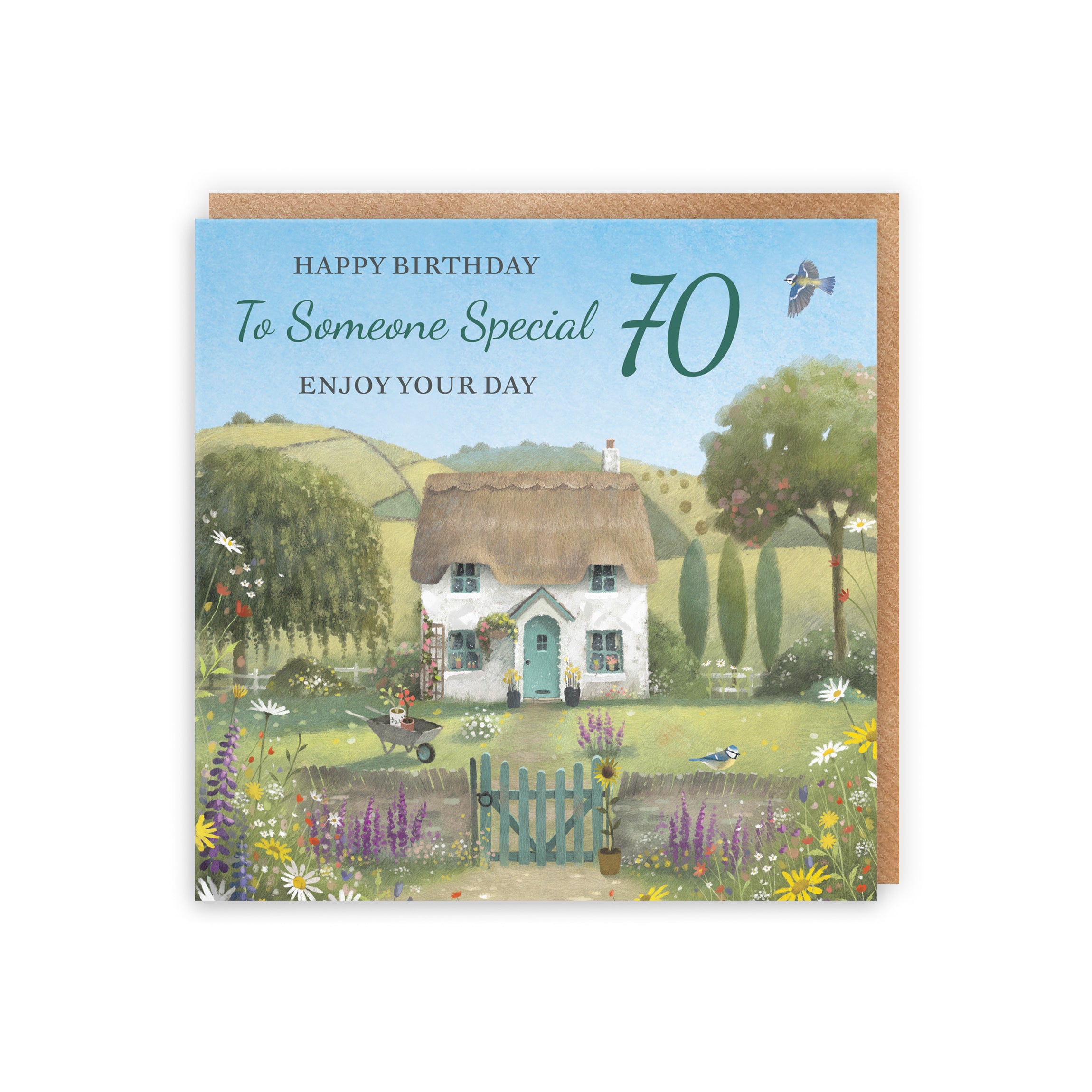 70th Someone Special Birthday Card Thatched Cottage Milo's Gallery - Default Title (RT06791)