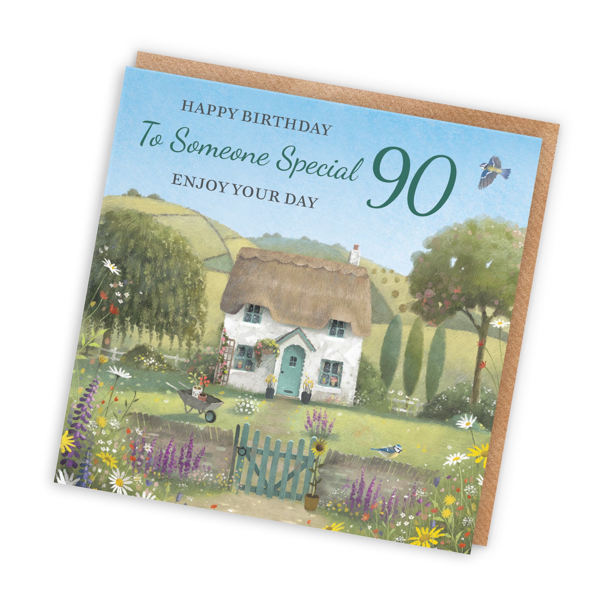 90th Someone Special Birthday Card Thatched Cottage Milo's Gallery - Default Title (RT06793)