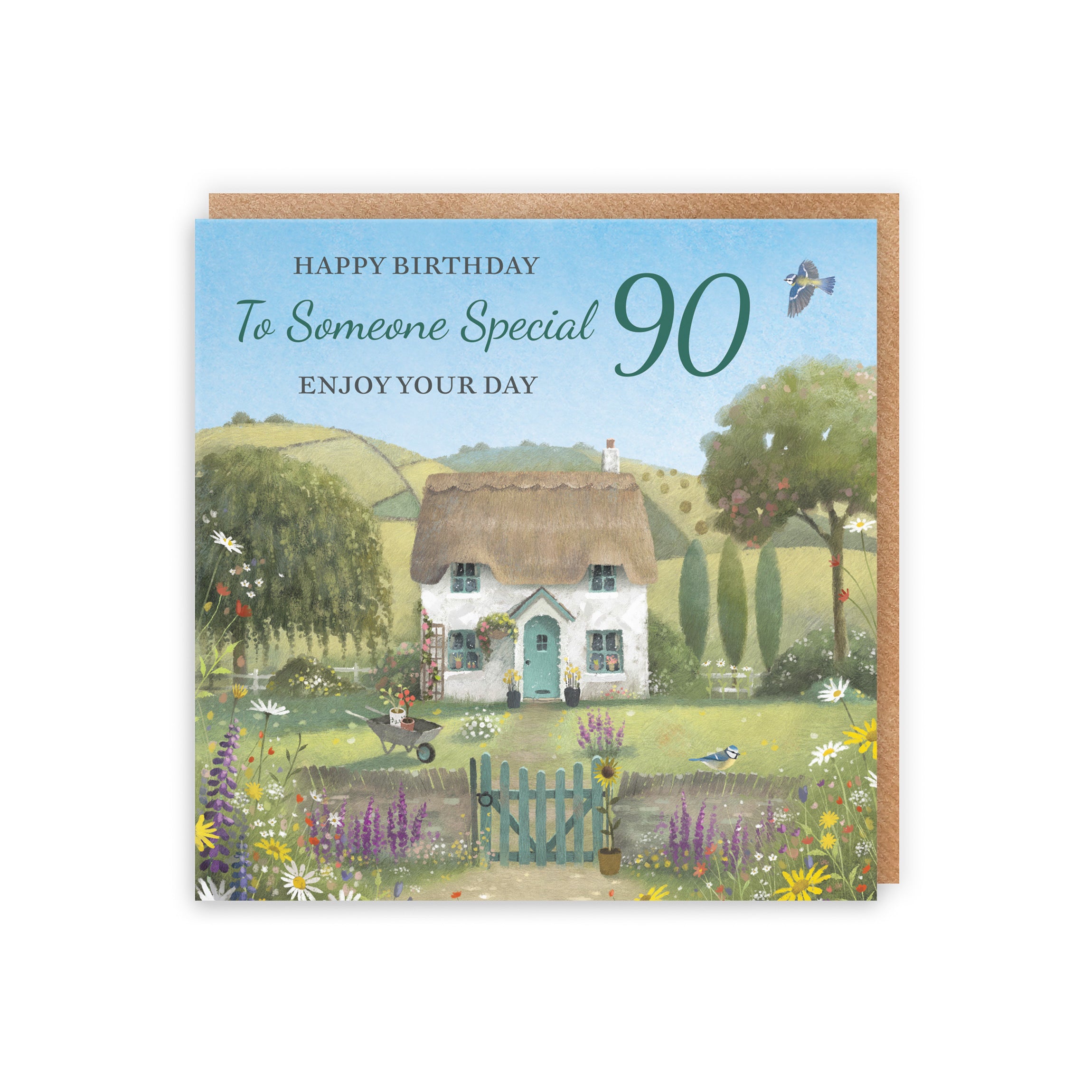 90th Someone Special Birthday Card Thatched Cottage Milo's Gallery - Default Title (RT06793)
