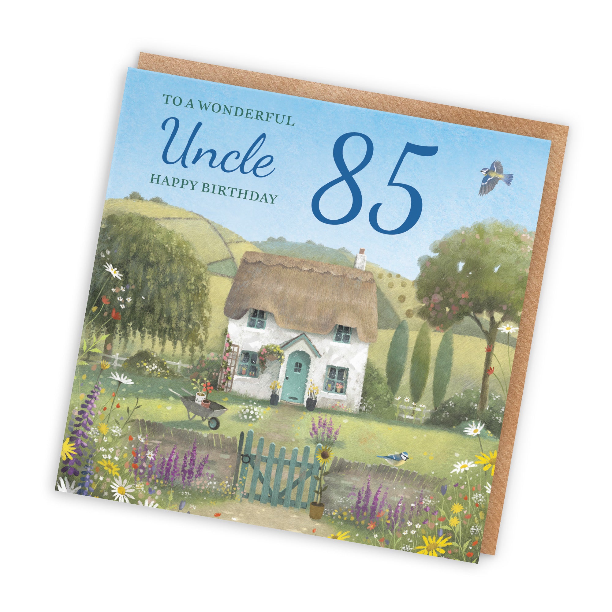 85th Uncle Birthday Card Thatched Cottage Milo's Gallery - Default Title (RT06798)