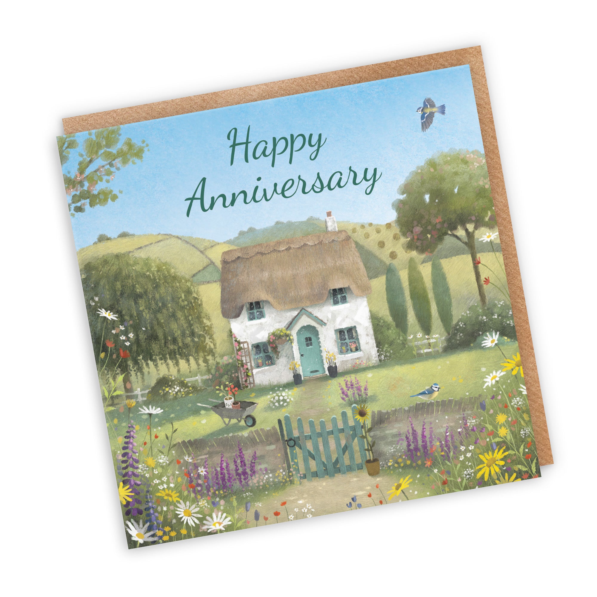 Anniversary Card Thatched Cottage Milo's Gallery - Default Title (RT06812)