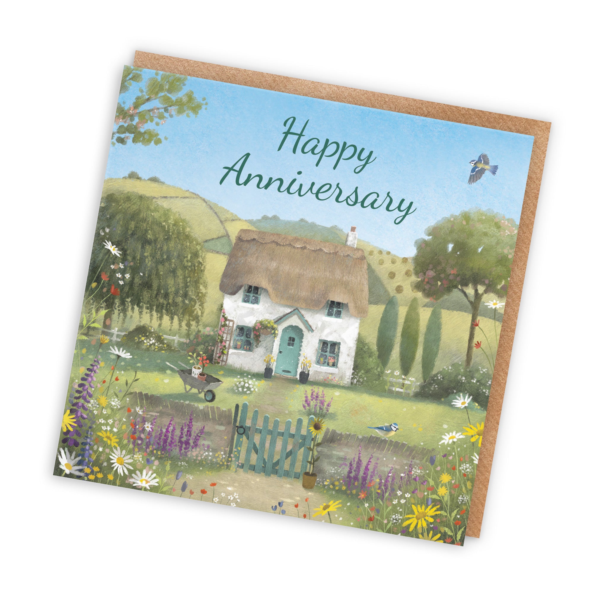 Anniversary Card Thatched Cottage Milo's Gallery - Default Title (RT06812)