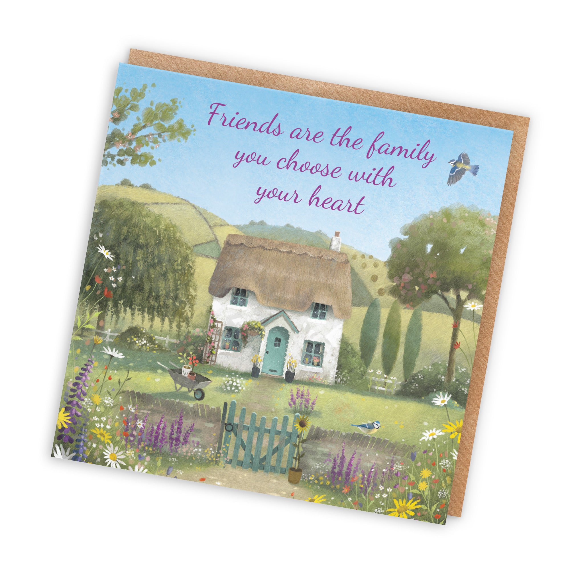 Friends Are Family You Choose Friendship Card Thatched Cottage Milo's Gallery - Default Title (RT06843)