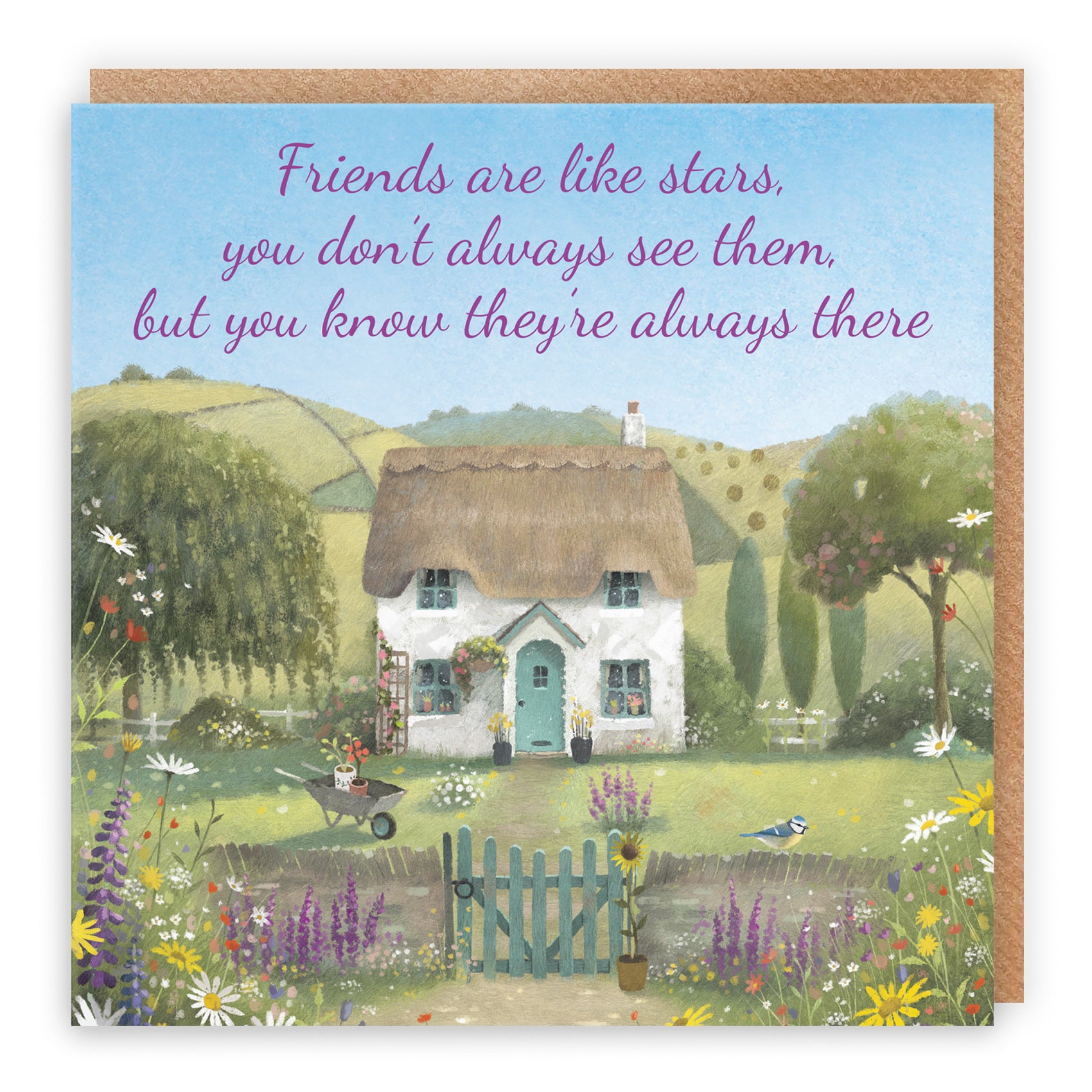 Friends Are Like Stars Friendship Card Thatched Cottage Milo's Gallery - Default Title (RT06844)