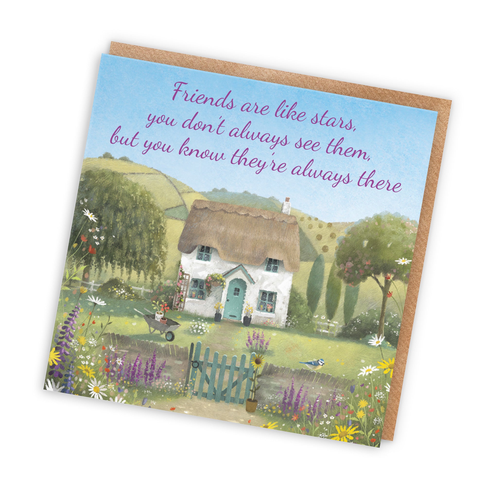 Friends Are Like Stars Friendship Card Thatched Cottage Milo's Gallery - Default Title (RT06844)