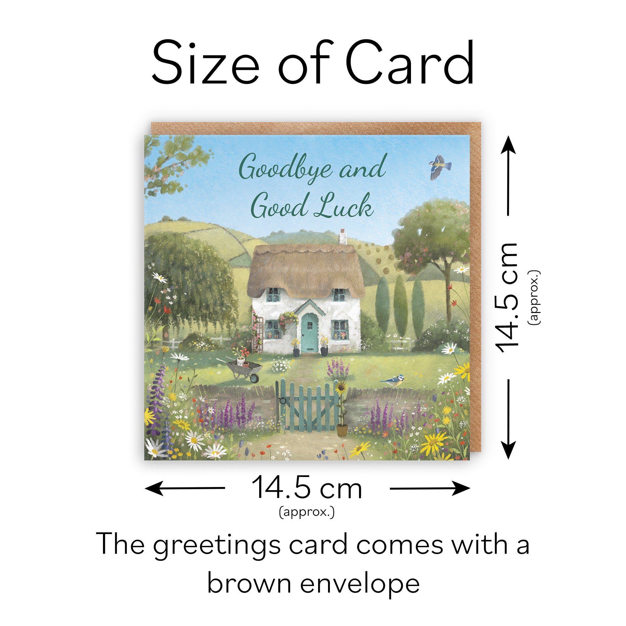Goodbye And Good Luck Leaving Card Thatched Cottage Milo's Gallery - Default Title (RT06846)