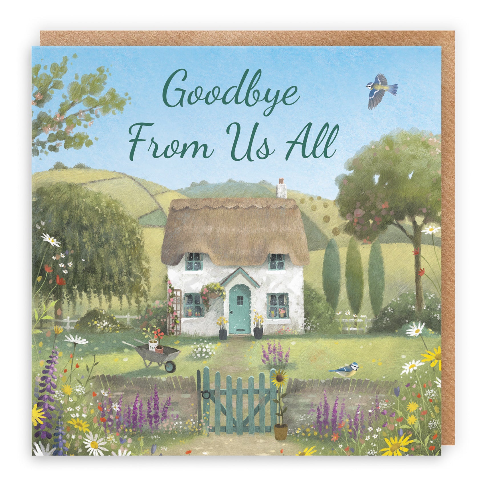 Goodbye From Us All Leaving Card Thatched Cottage Milo's Gallery - Default Title (RT06847)