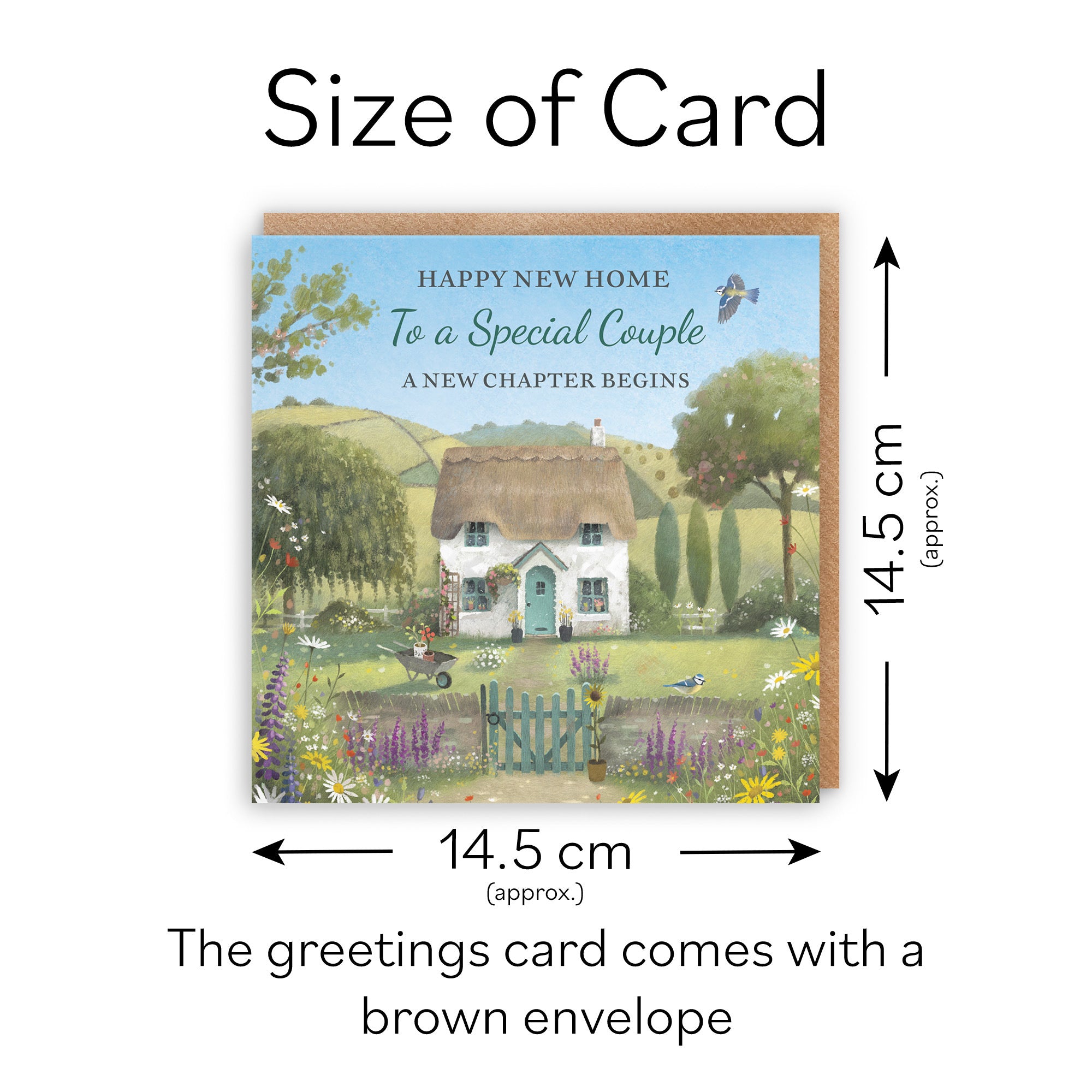 Couple New Home Card Thatched Cottage Milo's Gallery - Default Title (RT06851)