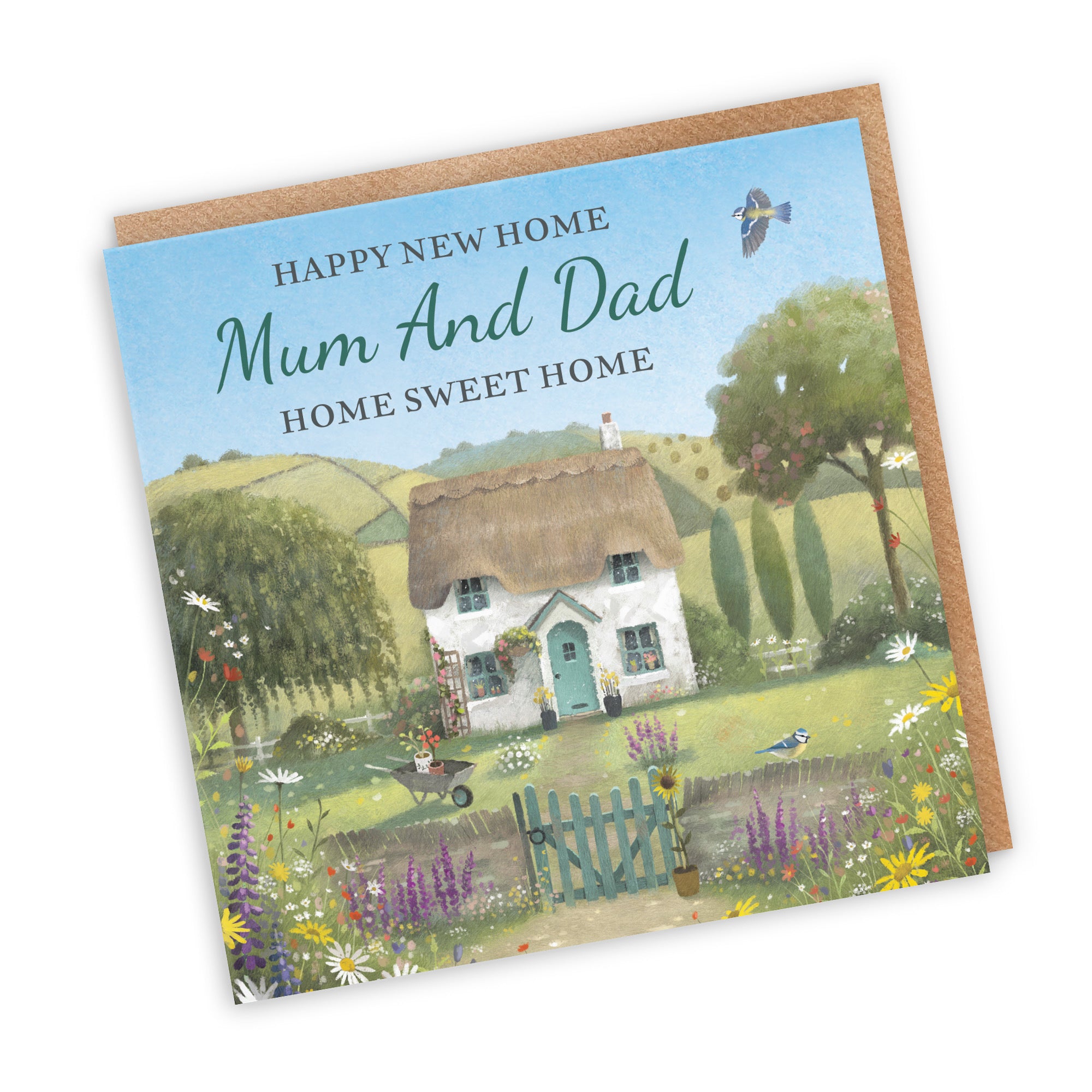 Mum And Dad New Home Card Thatched Cottage Milo's Gallery - Default Title (RT06853)