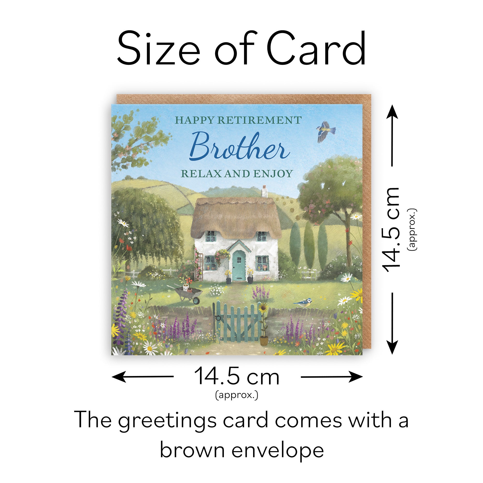 Brother Retirement Card Thatched Cottage Milo's Gallery - Default Title (RT06864)