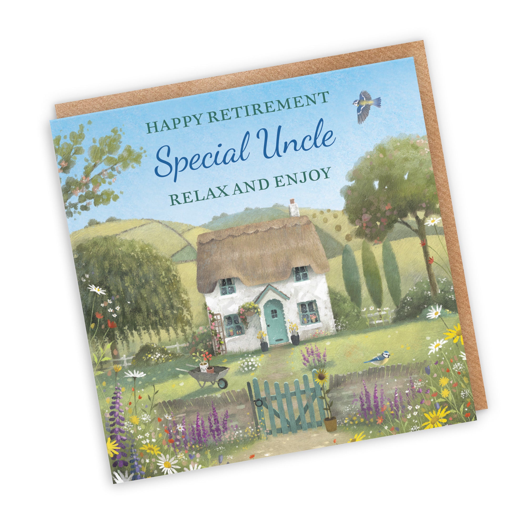 Uncle Retirement Card Thatched Cottage Milo's Gallery - Default Title (RT06868)