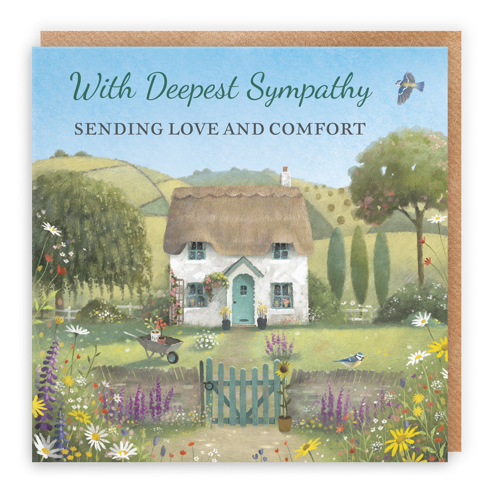 Sympathy Card Thatched Cottage Milo's Gallery - Default Title (RT06873)