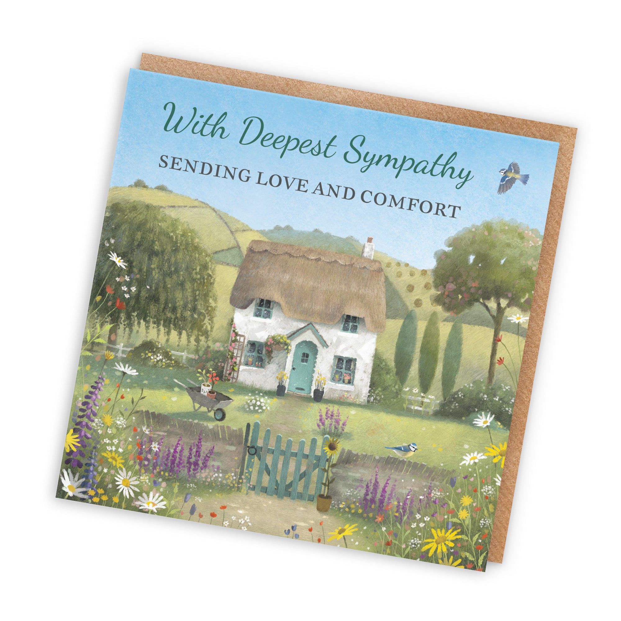Sympathy Card Thatched Cottage Milo's Gallery - Default Title (RT06873)