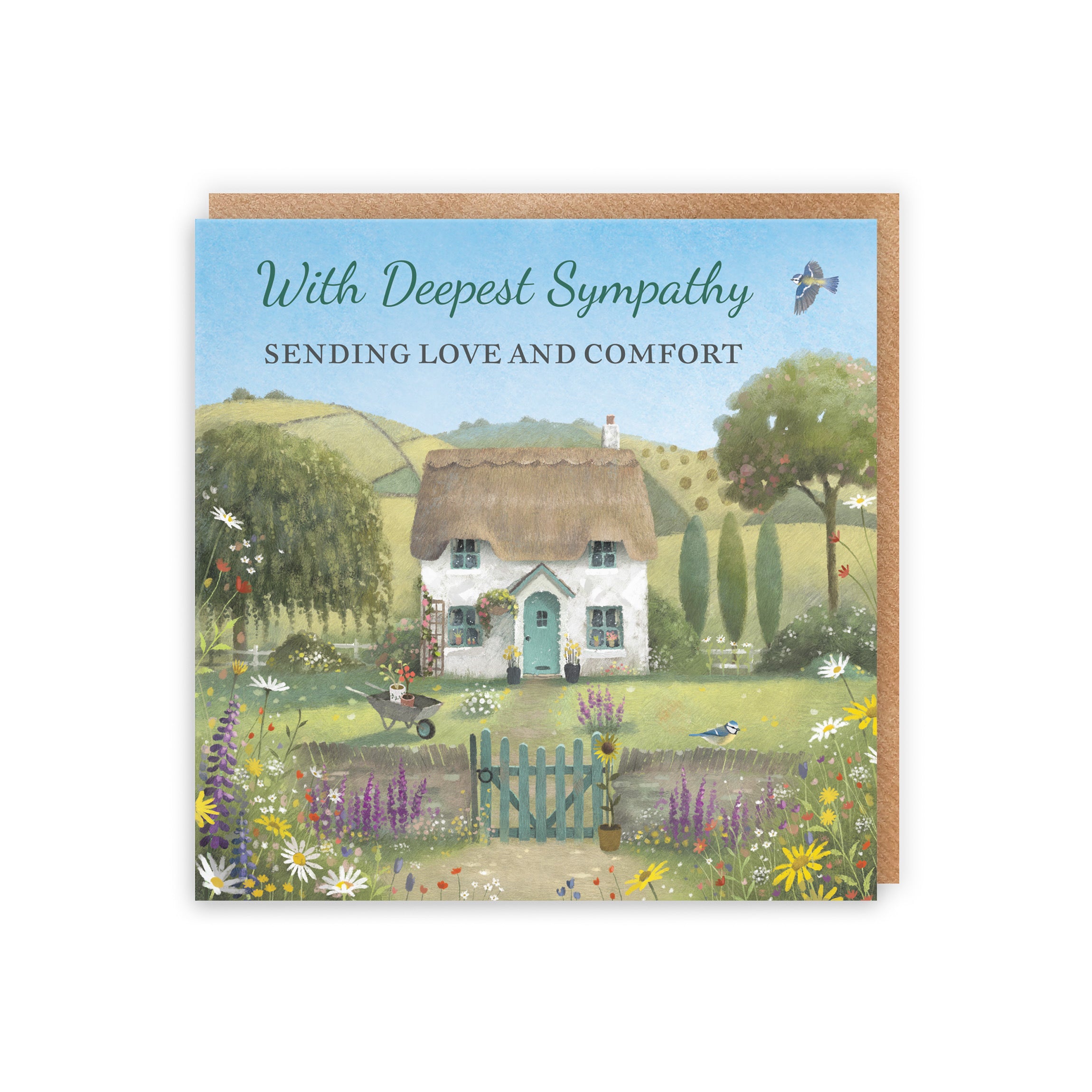 Sympathy Card Thatched Cottage Milo's Gallery - Default Title (RT06873)
