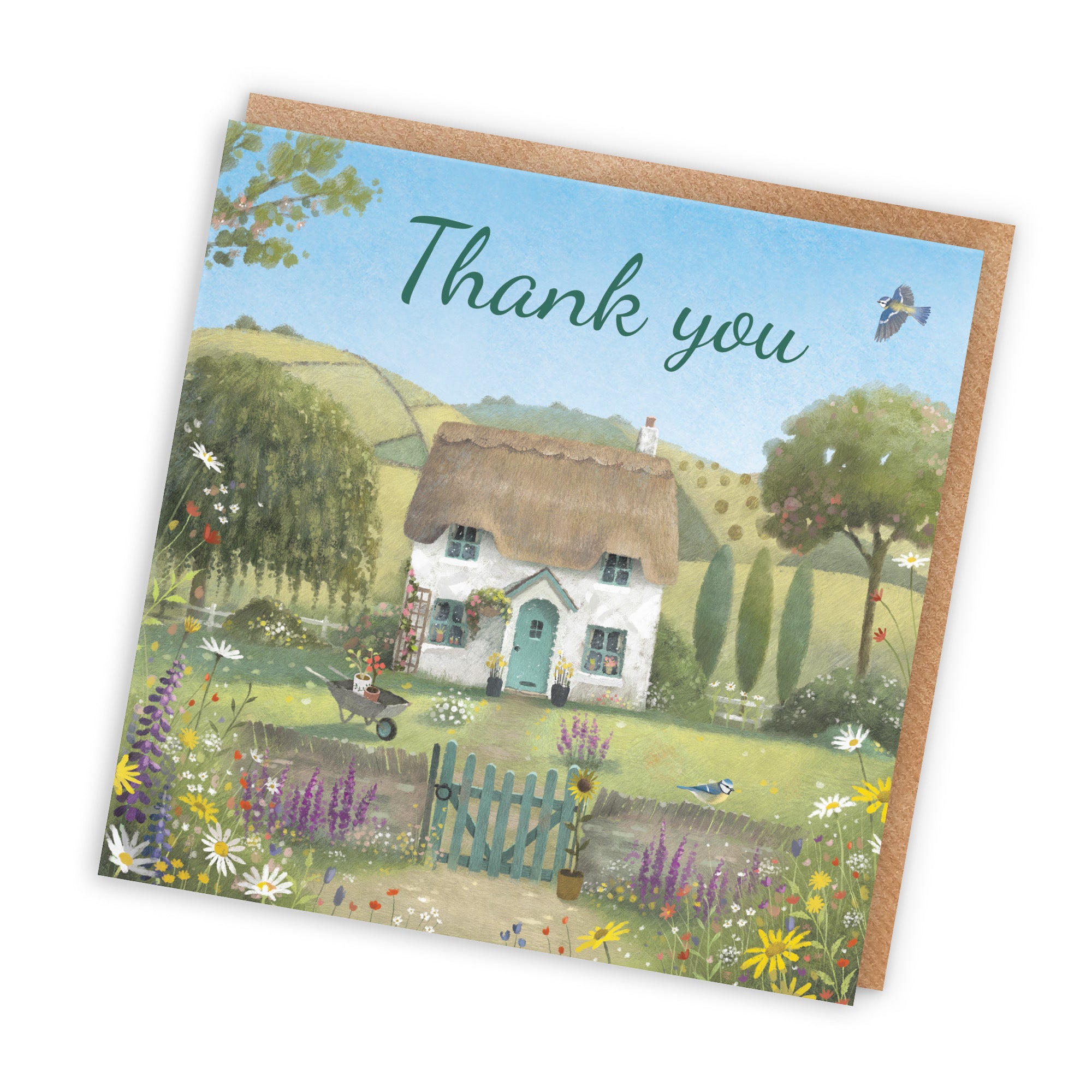 Thank You Card Thatched Cottage Milo's Gallery - Default Title (RT06874)