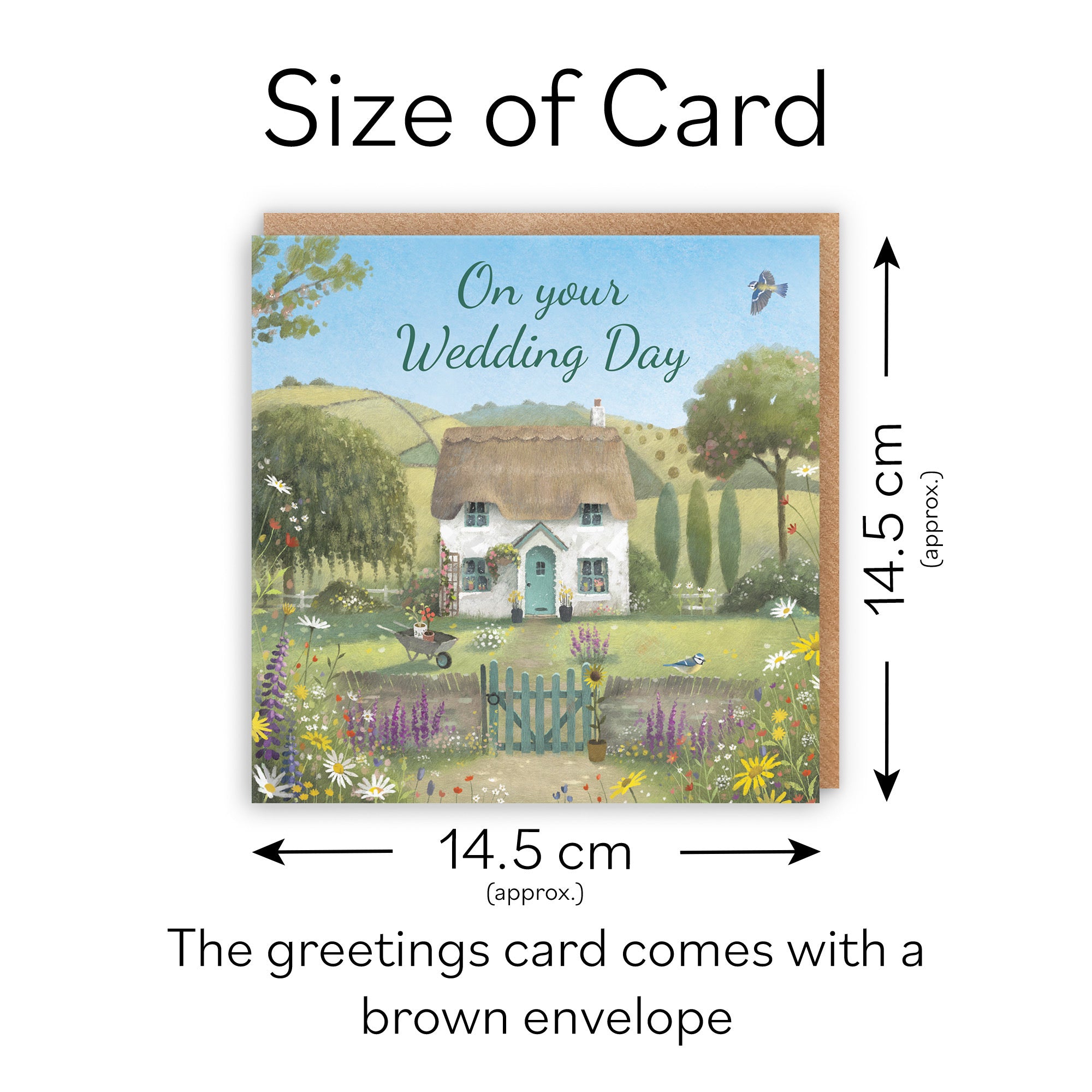 Wedding Day Card Thatched Cottage Milo's Gallery - Default Title (RT06875)