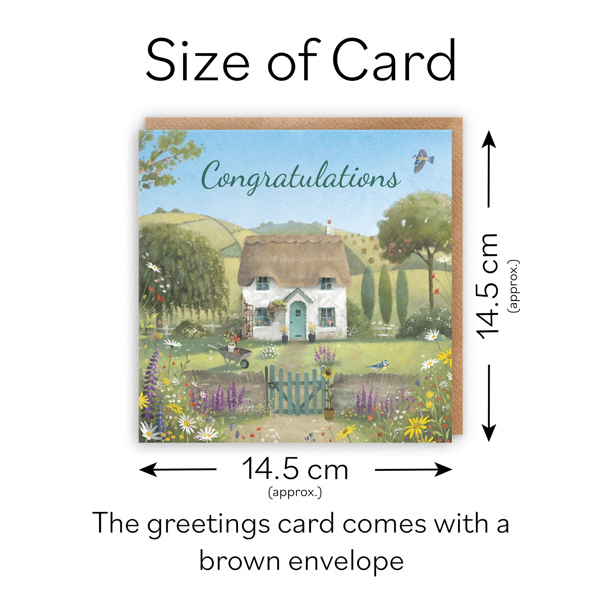 Congratulations Card Thatched Cottage Milo's Gallery - Default Title (RT06878)