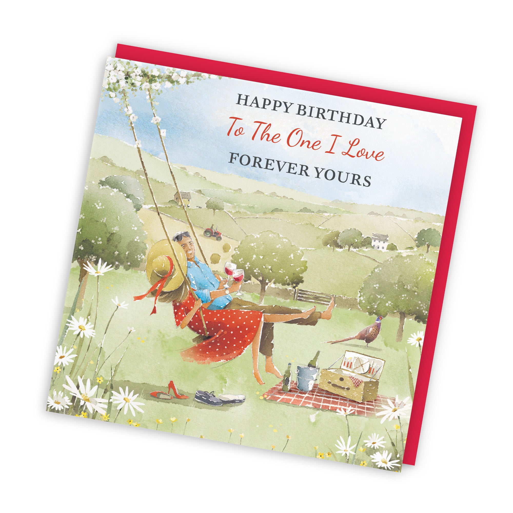 One I Love Birthday Card Meadow Picnic Milo's Gallery - Default Title (RT06887)