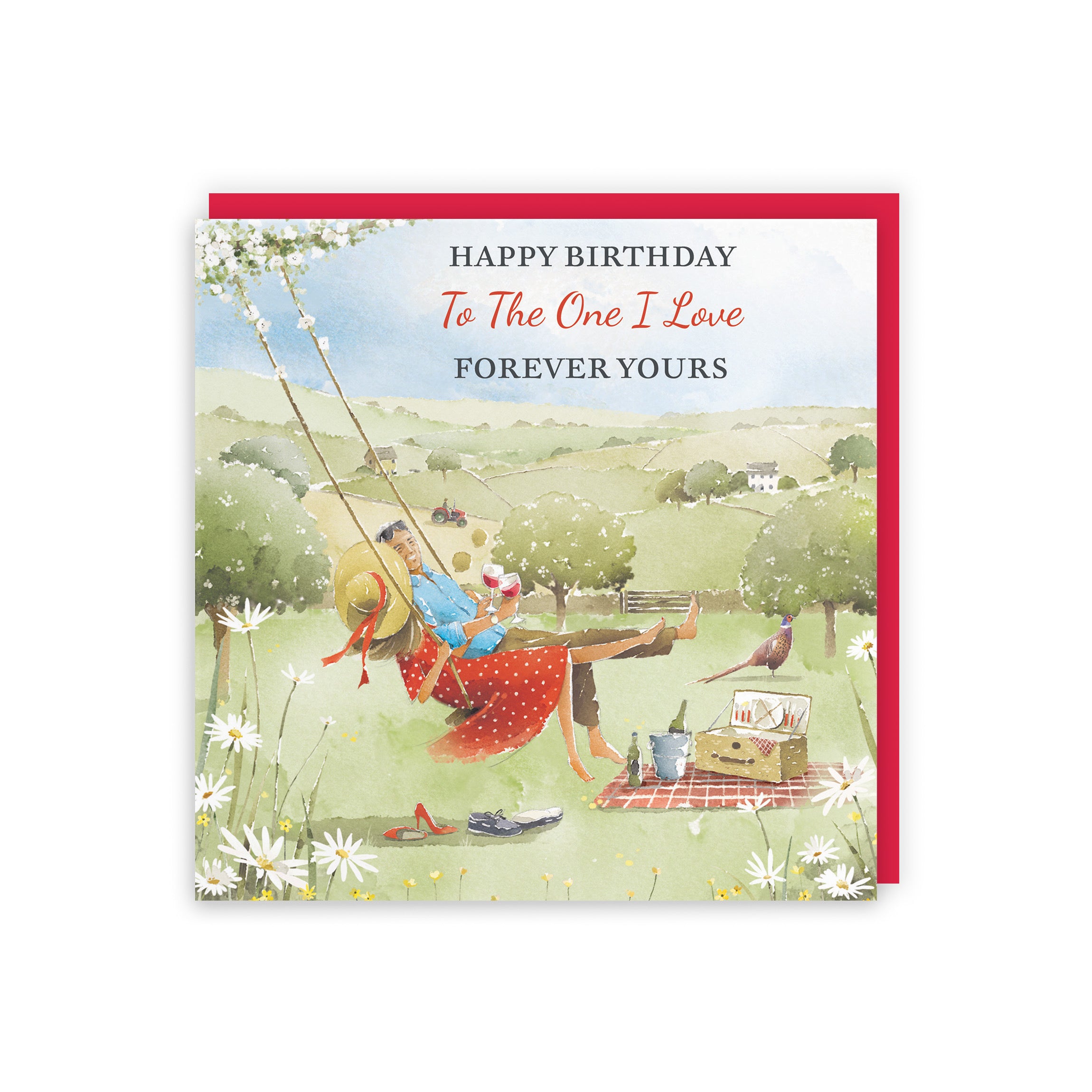 One I Love Birthday Card Meadow Picnic Milo's Gallery - Default Title (RT06887)