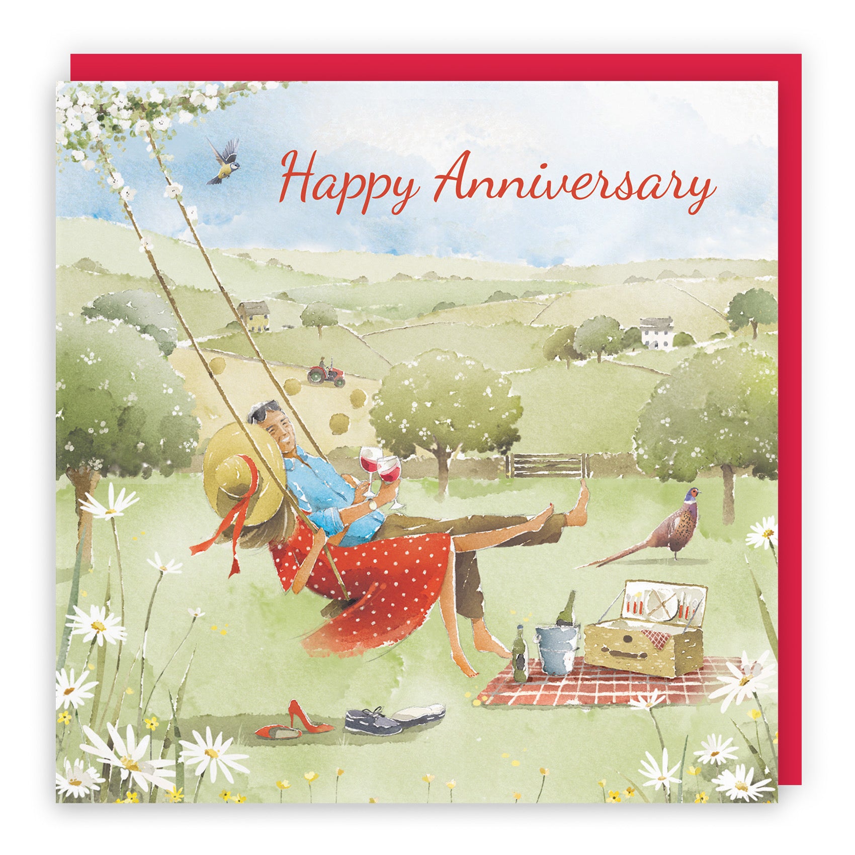 Anniversary Card Meadow Picnic Milo's Gallery - Default Title (RT06904)