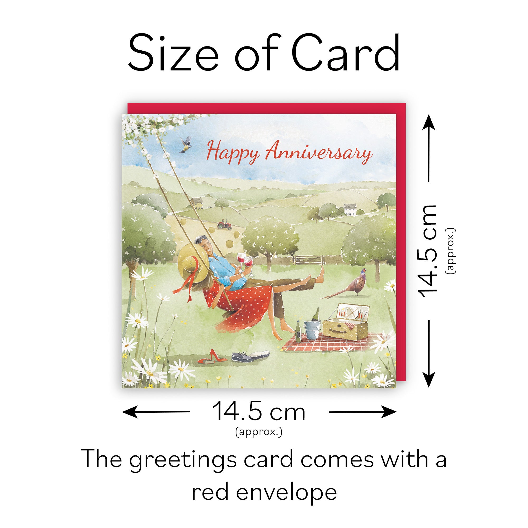 Anniversary Card Meadow Picnic Milo's Gallery - Default Title (RT06904)