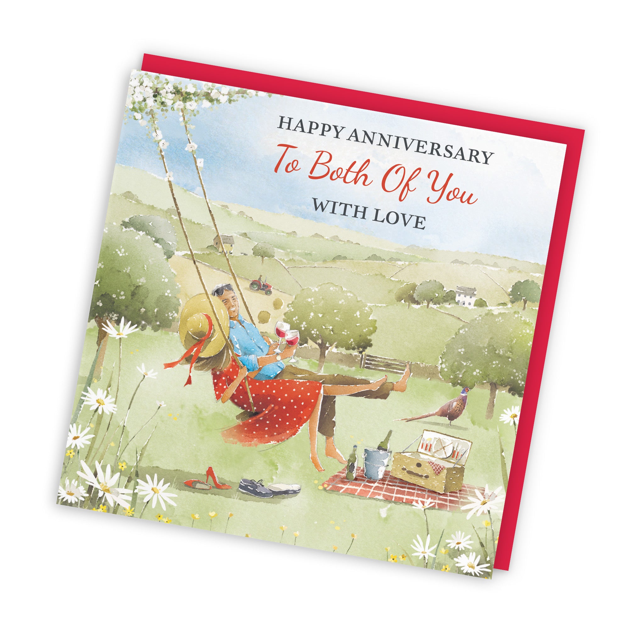 Both Of You Anniversary Card Meadow Picnic Milo's Gallery - Default Title (RT06912)