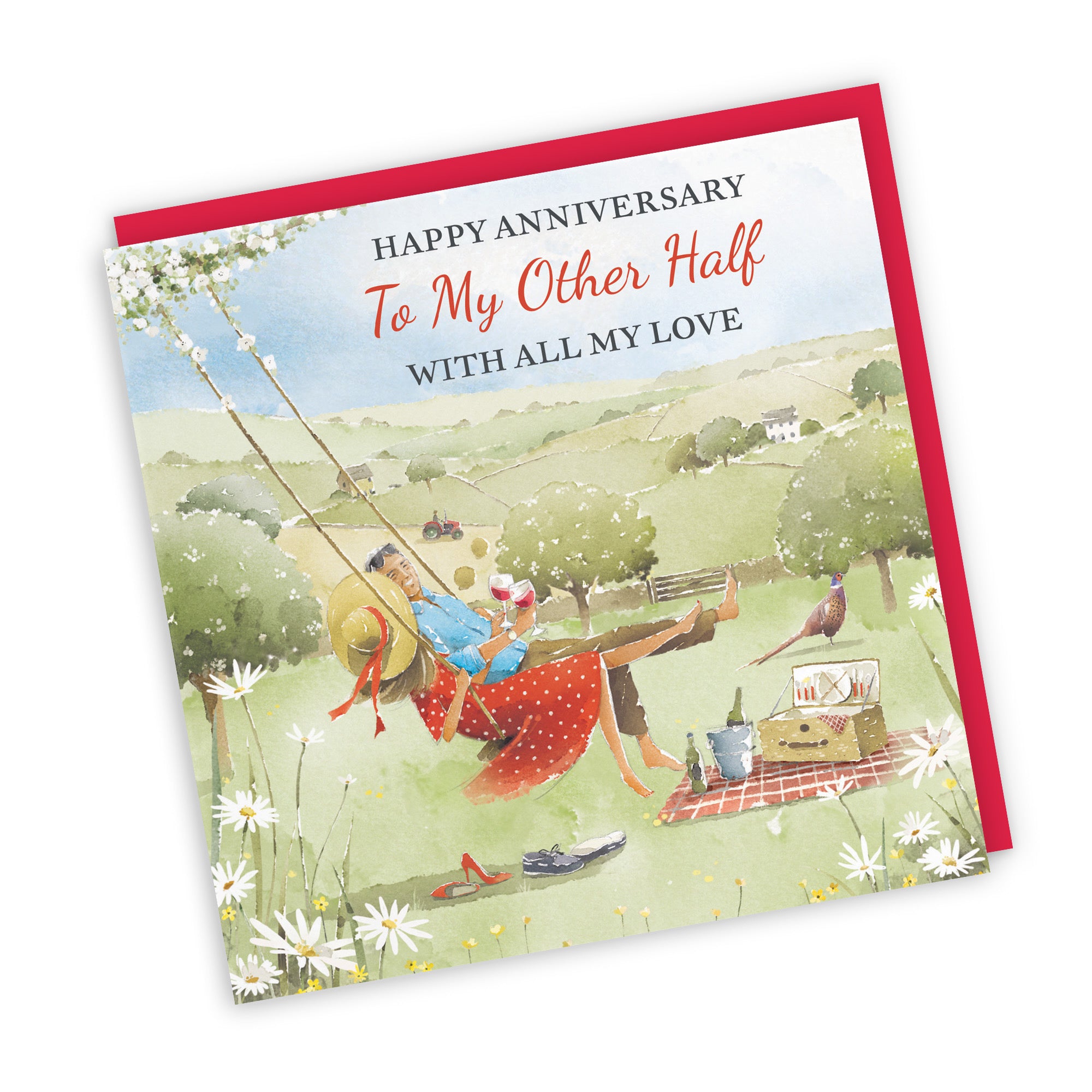 Other Half Anniversary Card Meadow Picnic Milo's Gallery - Default Title (RT06938)