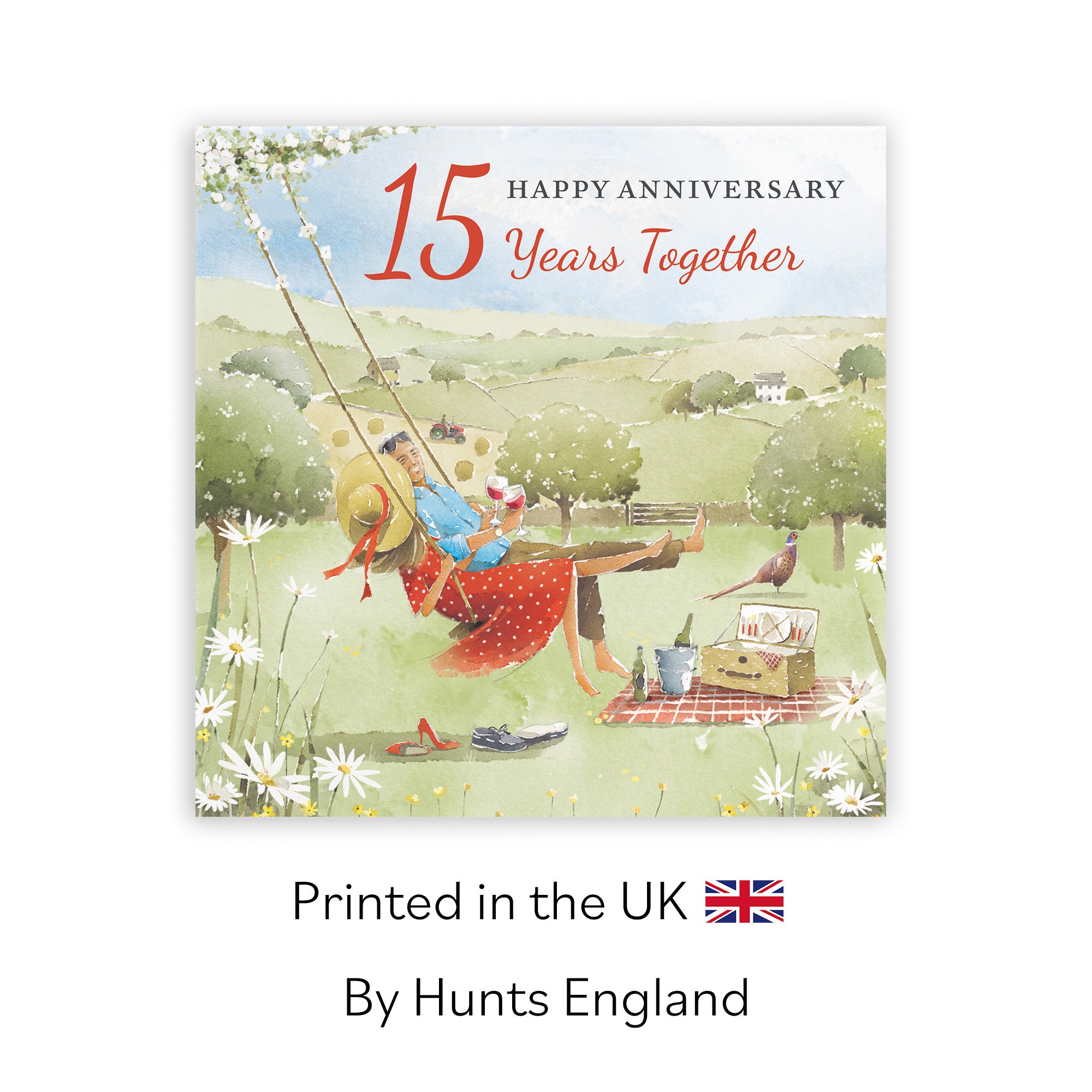 15th Anniversary Card Meadow Picnic Milo's Gallery - Default Title (RT07214)