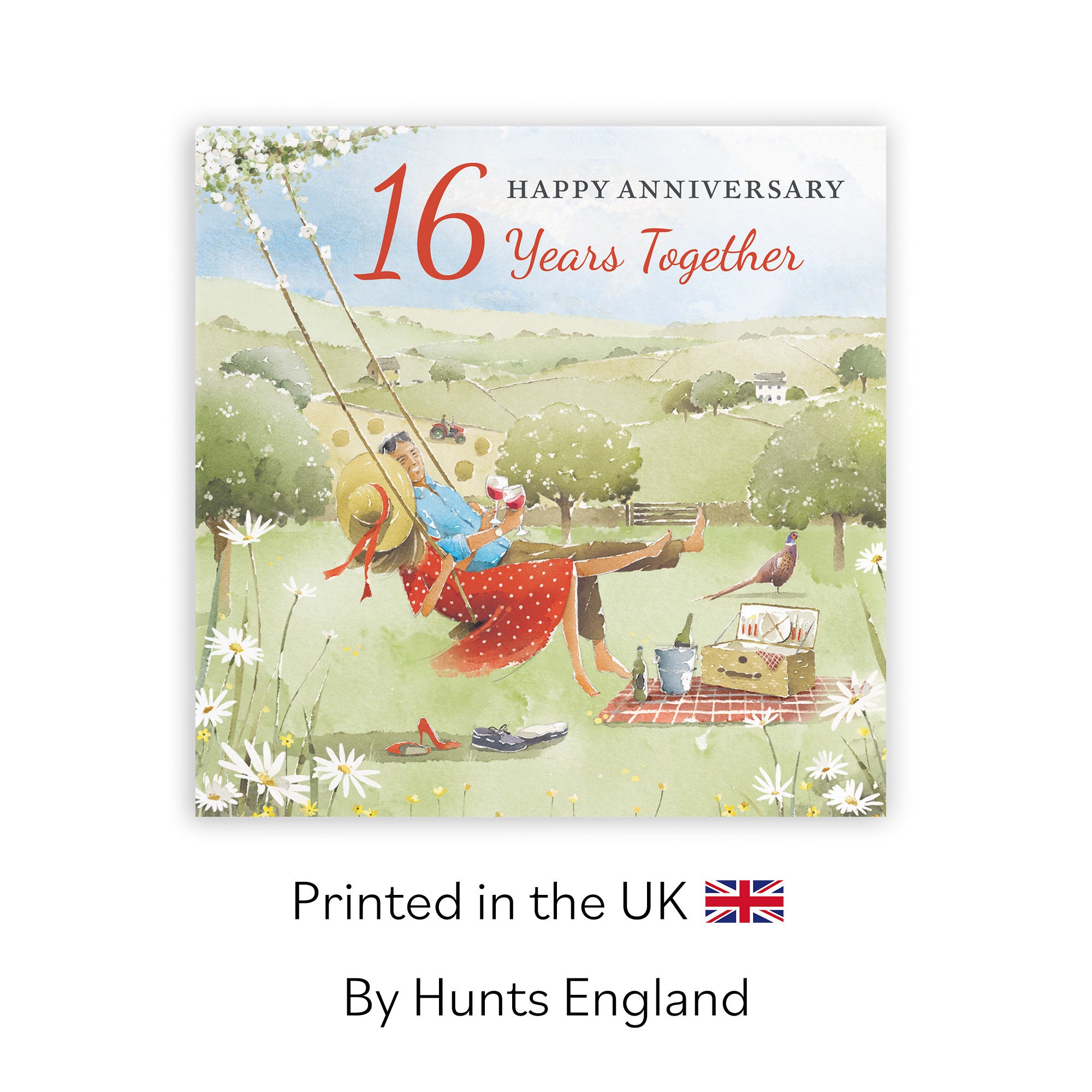 16th Anniversary Card Meadow Picnic Milo's Gallery - Default Title (RT07215)