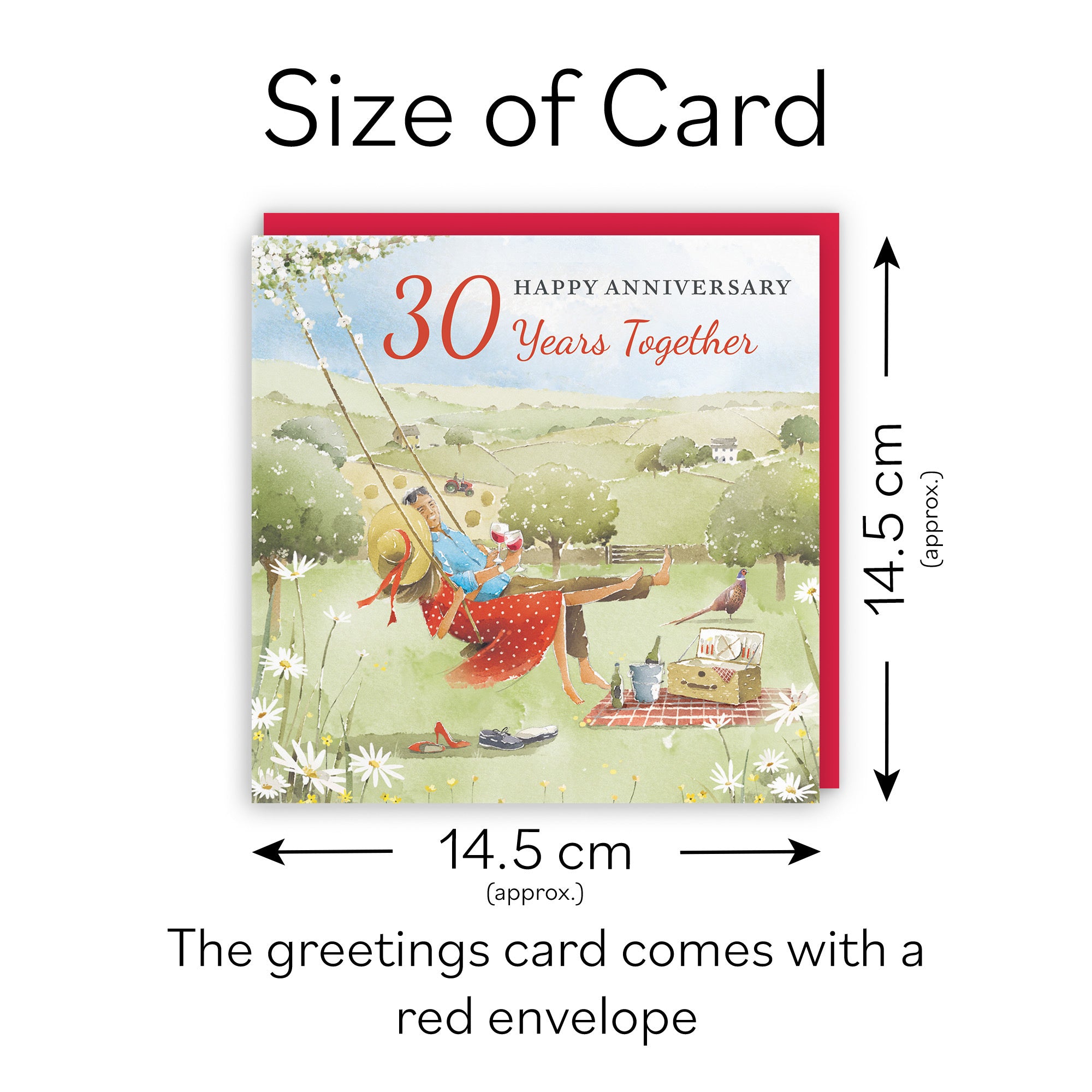 30th Anniversary Card Meadow Picnic Milo's Gallery - Default Title (RT07229)