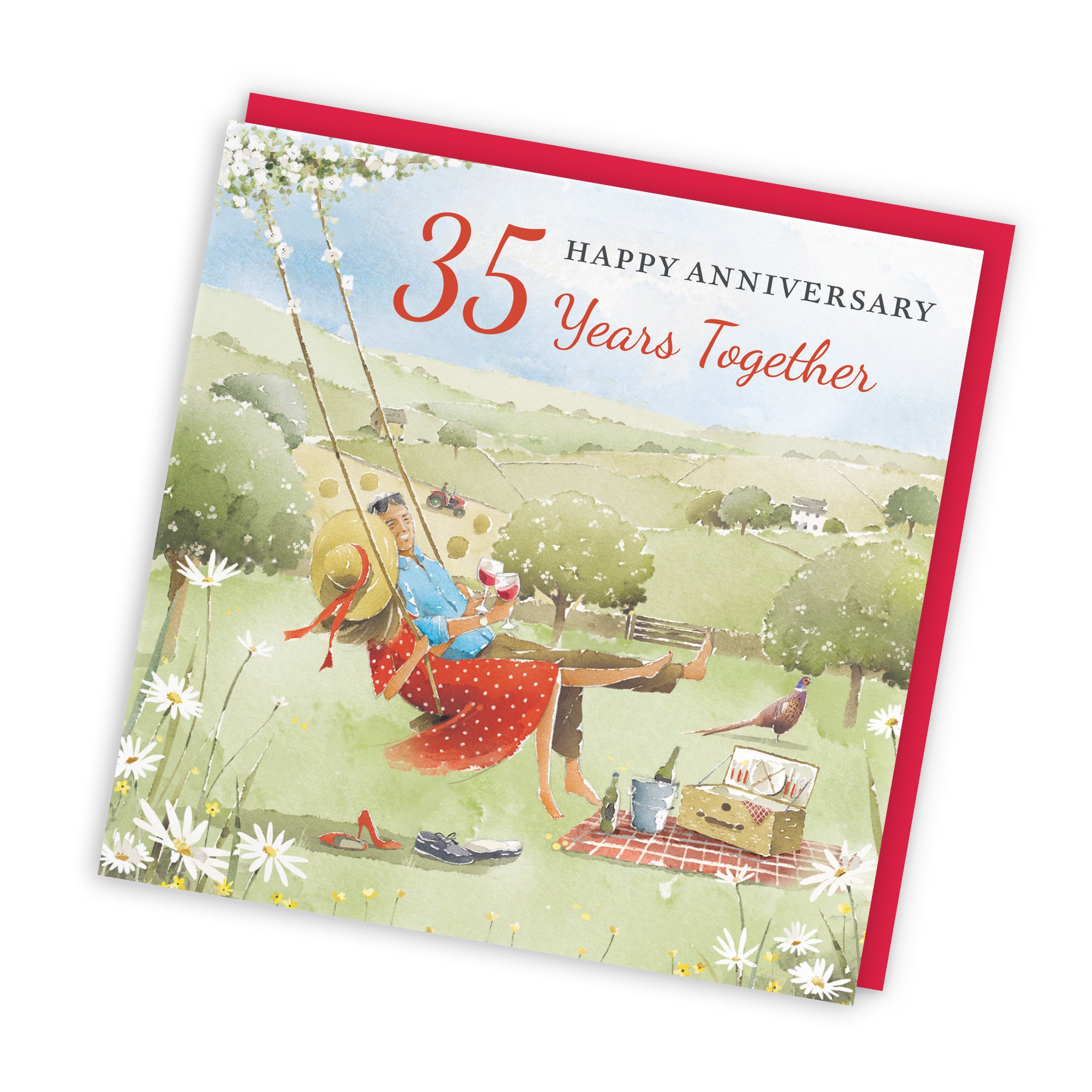 35th Anniversary Card Meadow Picnic Milo's Gallery - Default Title (RT07234)