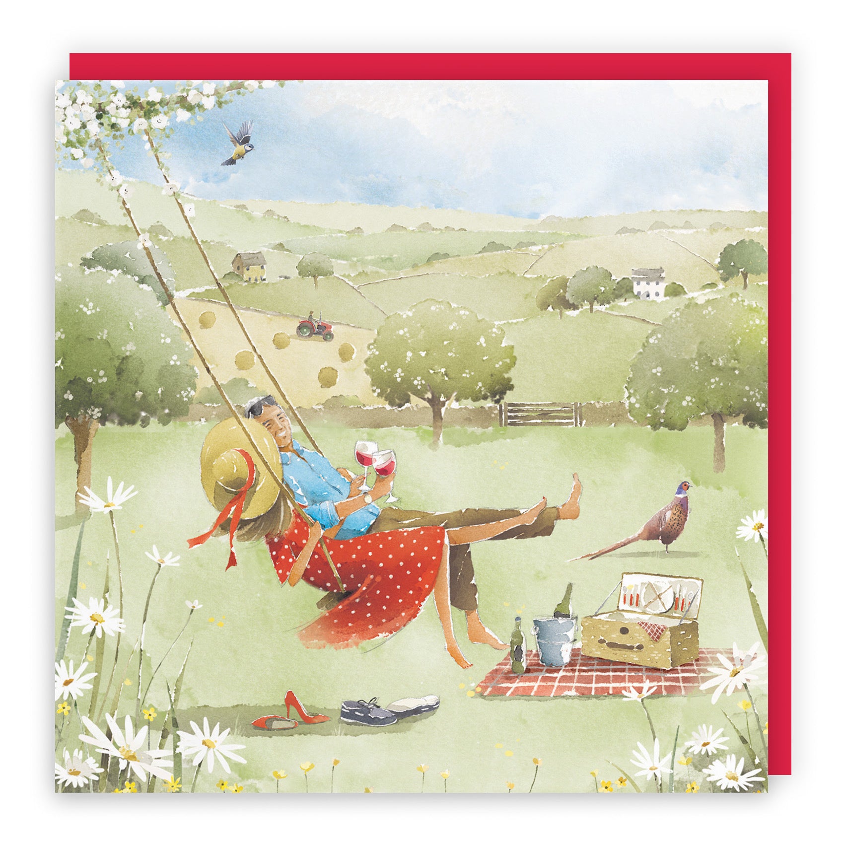 Any Occasion Card Meadow Picnic Milo's Gallery - Default Title (RT07245)