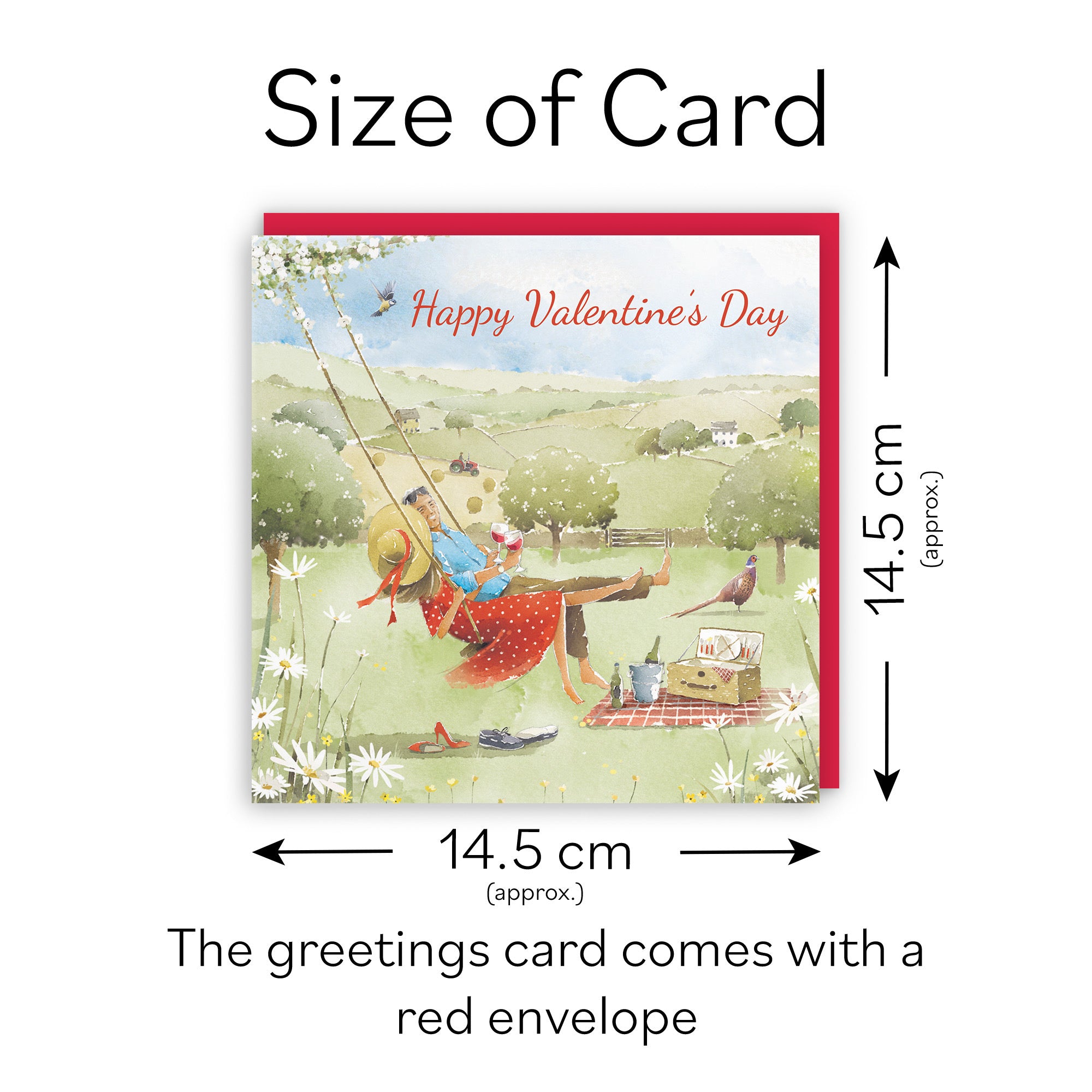 Valentine’s Day Card Meadow Picnic Milo's Gallery - Default Title (RT07246)
