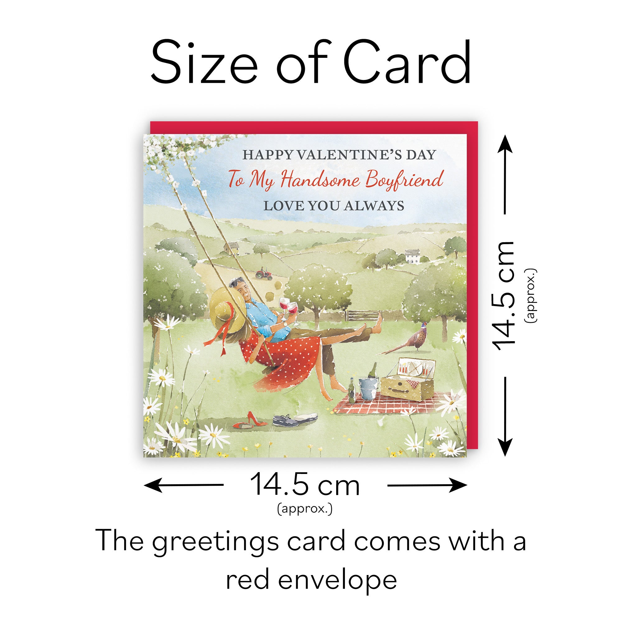 Boyfriend Valentine’s Day Card Meadow Picnic Milo's Gallery - Default Title (RT07252)