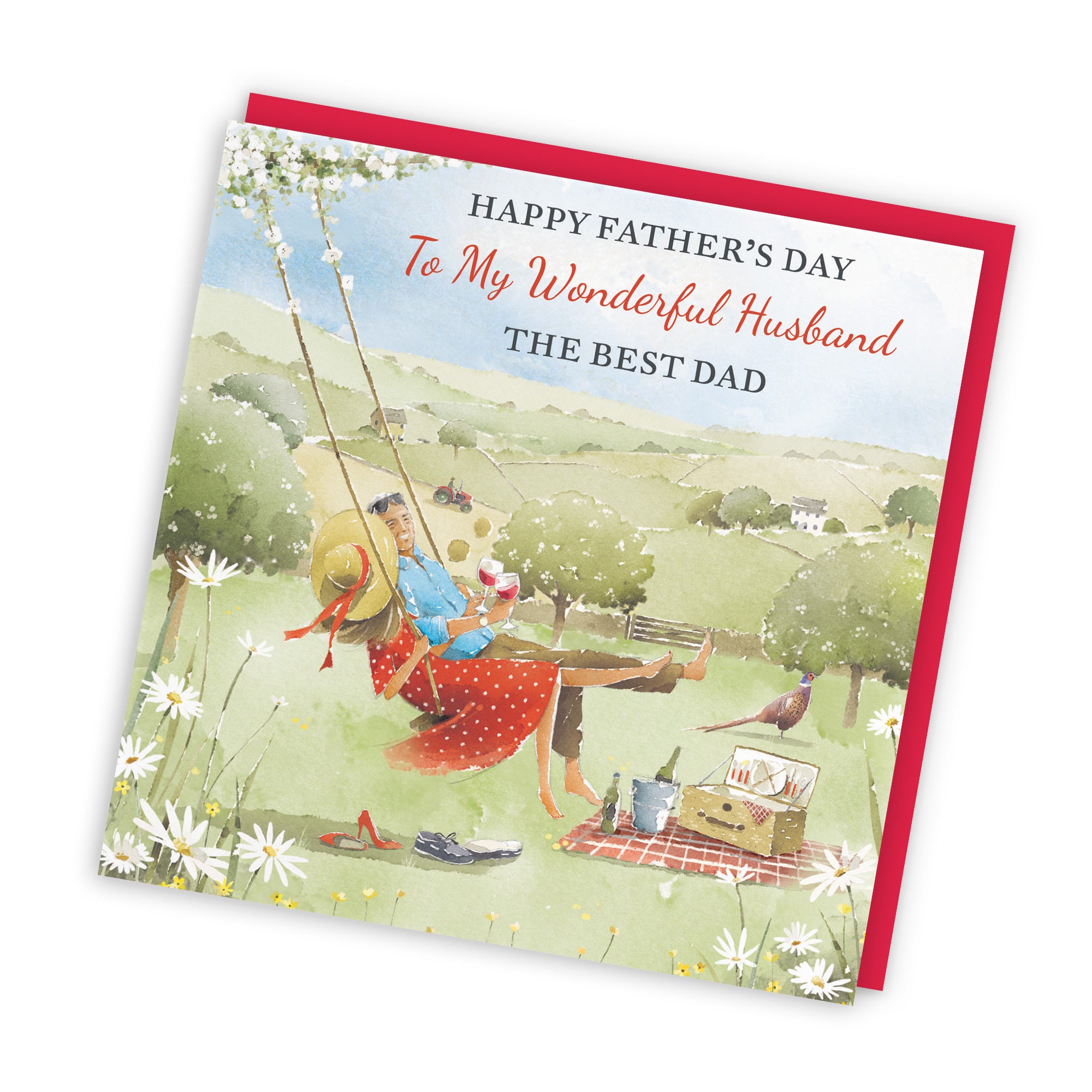 Husband Father's Day Card Meadow Picnic Milo's Gallery - Default Title (RT07255)