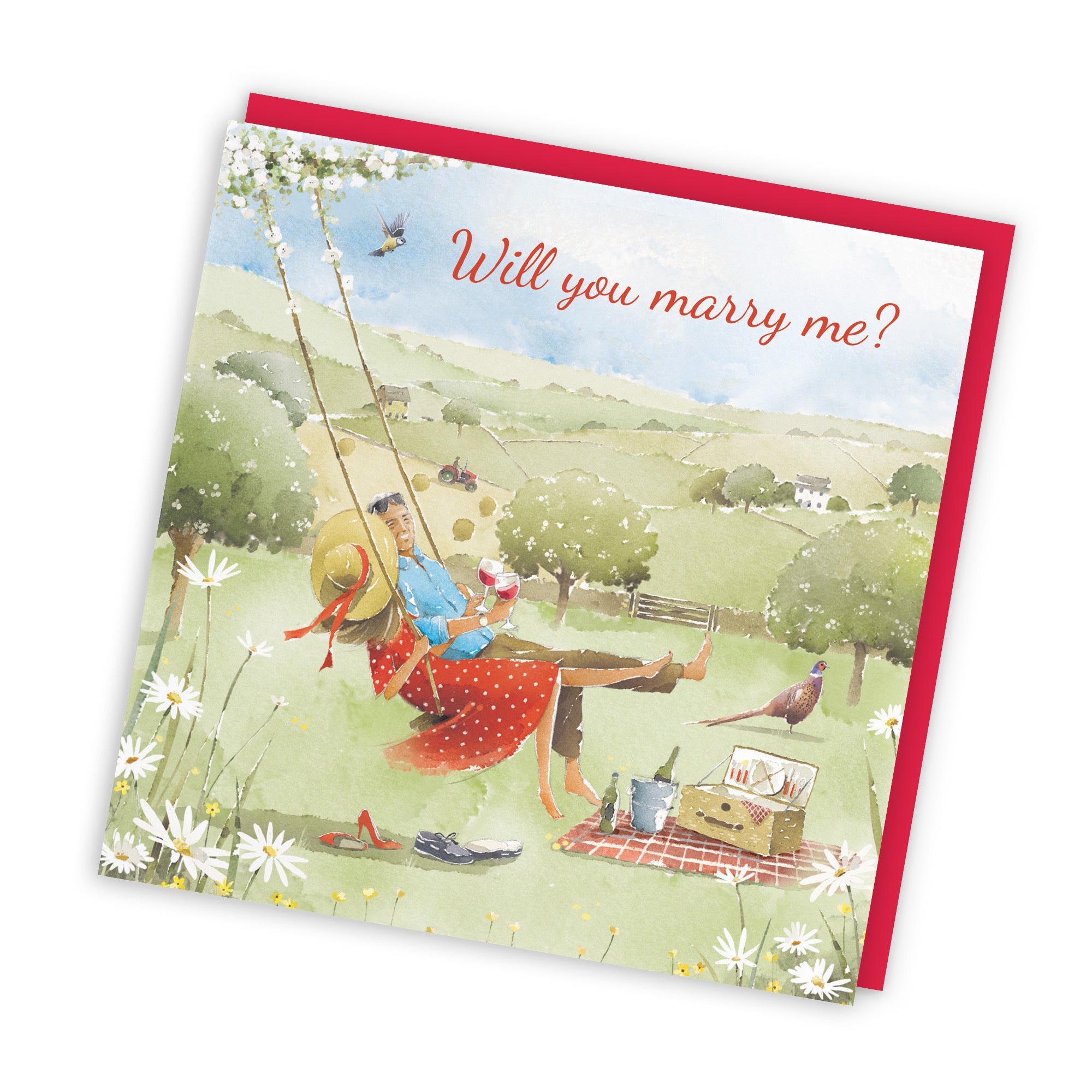 Will You Marry Me Proposal Card Meadow Picnic Milo's Gallery - Default Title (RT07258)
