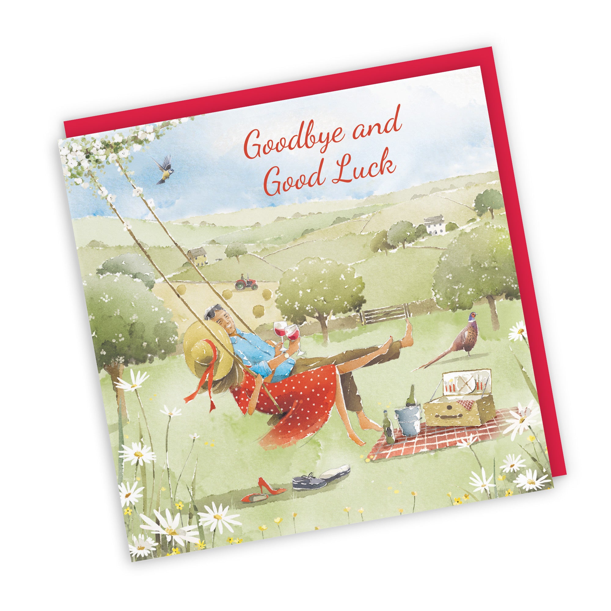 Goodbye And Good Luck Leaving Card Meadow Picnic Milo's Gallery - Default Title (RT07260)