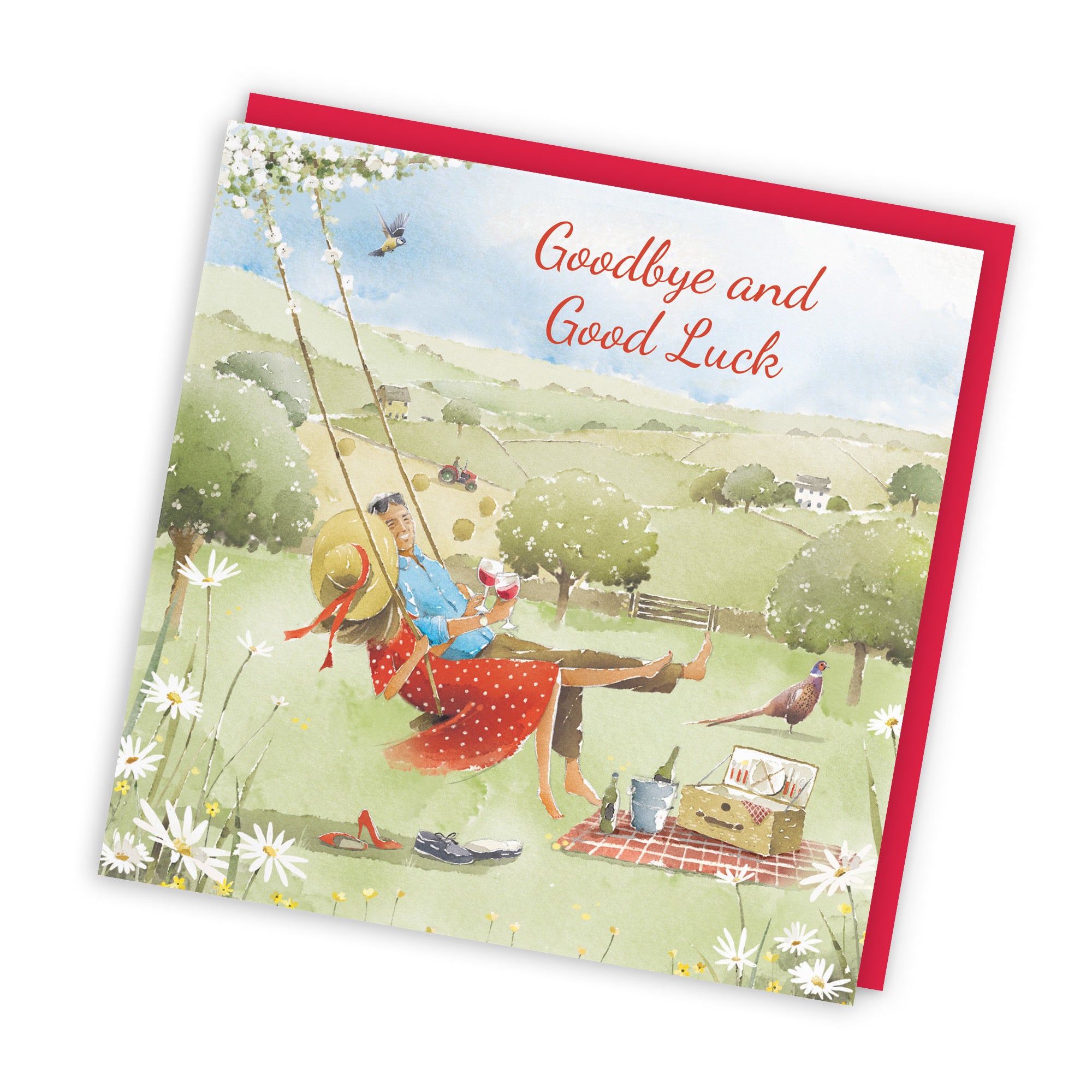 Goodbye And Good Luck Leaving Card Meadow Picnic Milo's Gallery - Default Title (RT07260)
