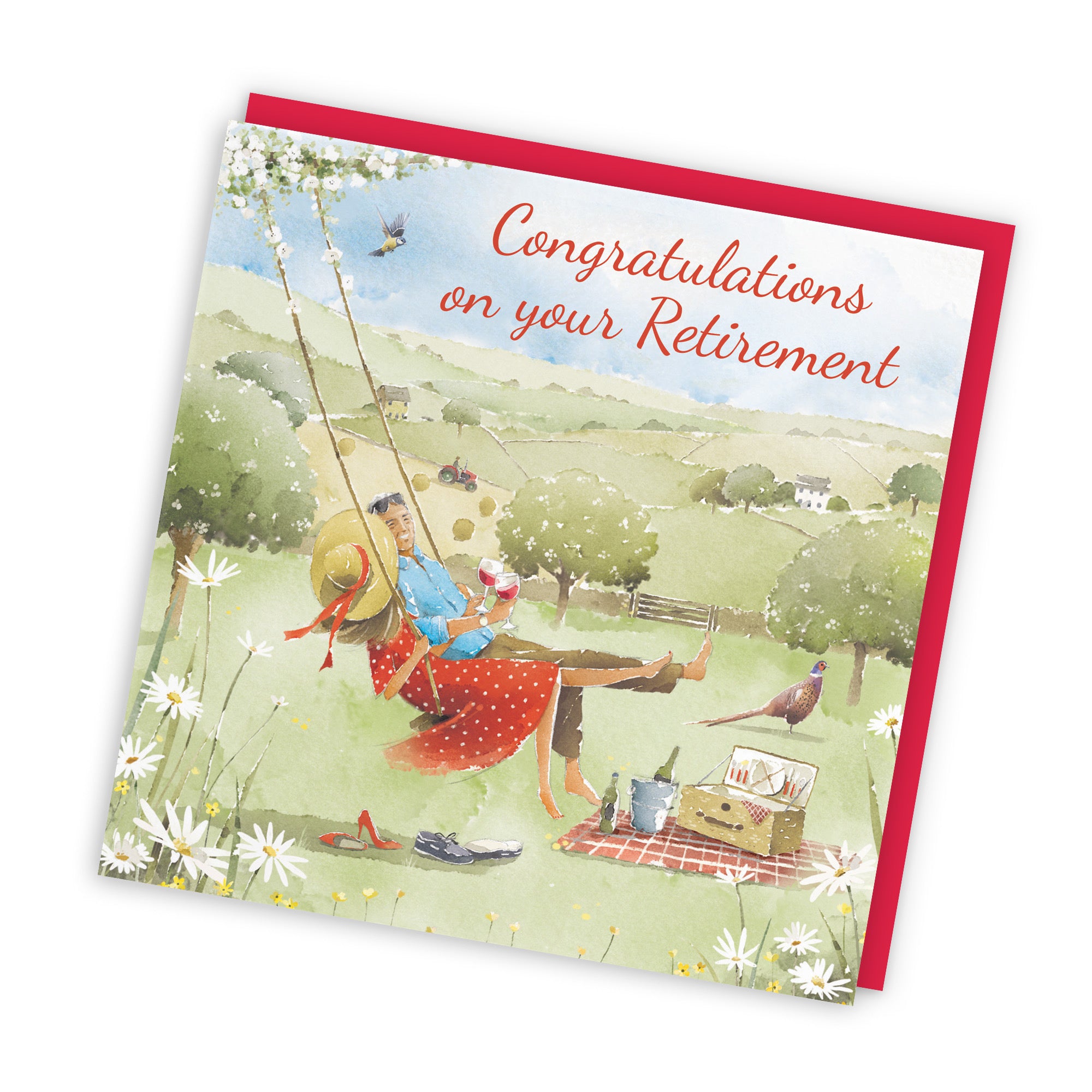 Retirement Card Meadow Picnic Milo's Gallery - Default Title (RT07261)