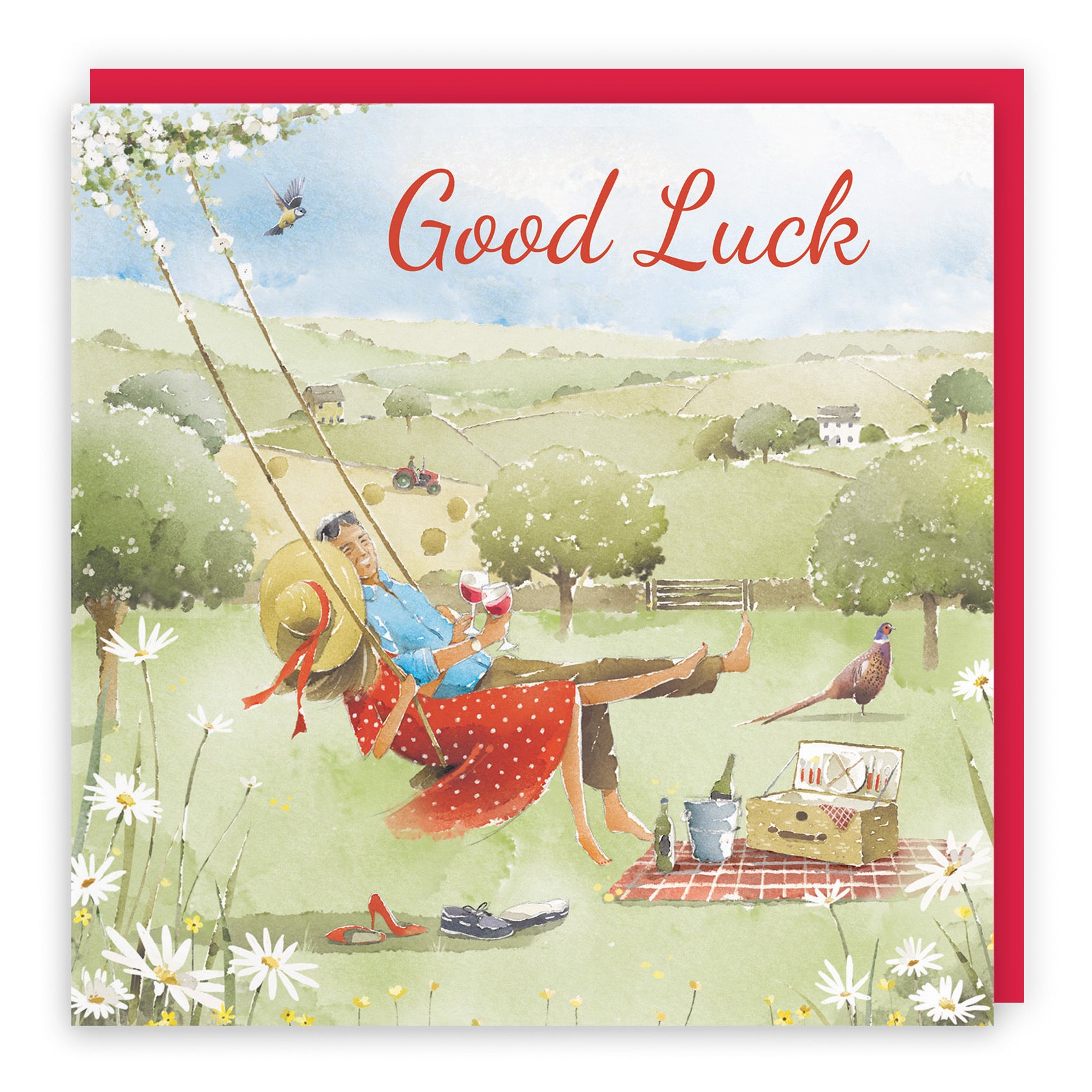 Good Luck Card Meadow Picnic Milo's Gallery - Default Title (RT07270)