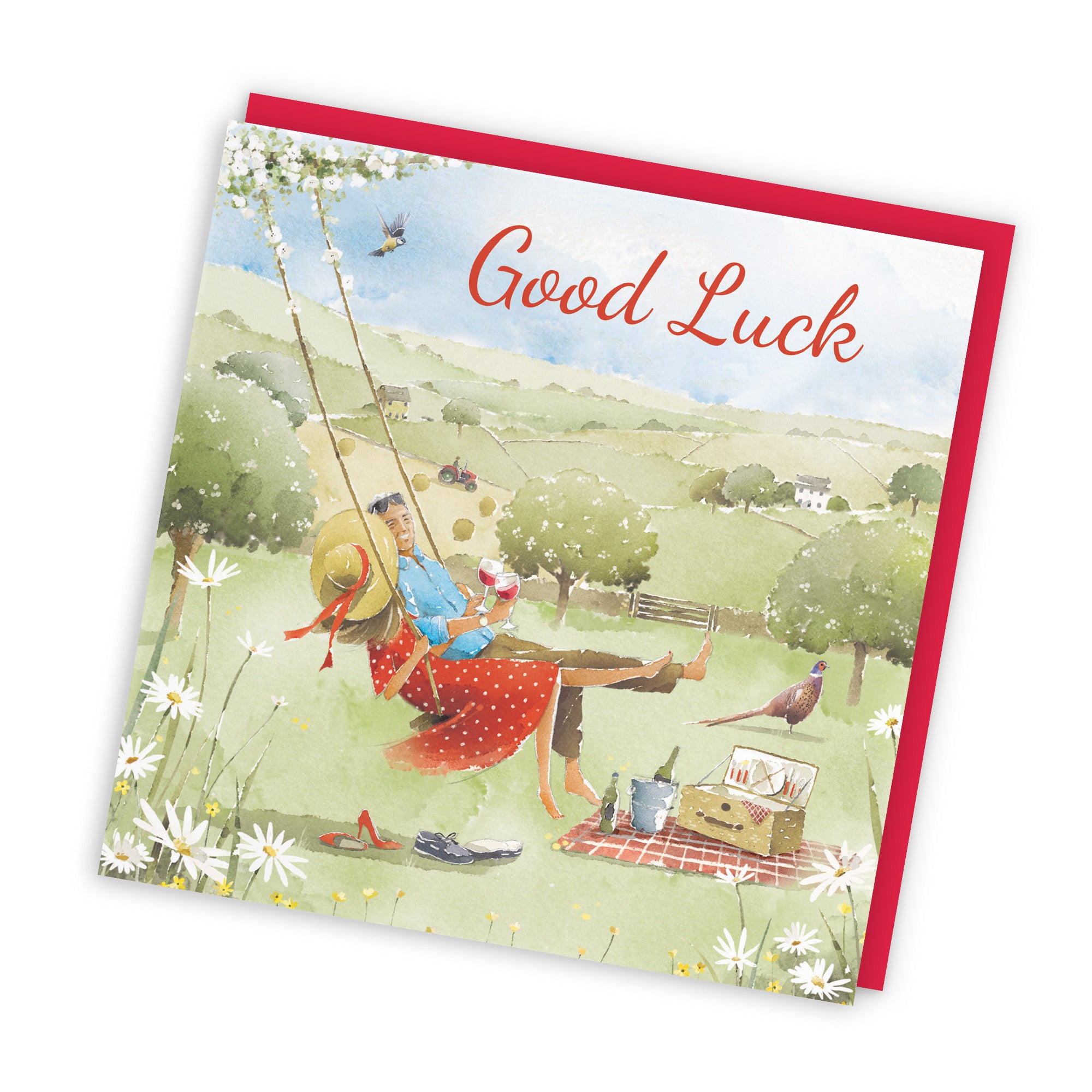 Good Luck Card Meadow Picnic Milo's Gallery - Default Title (RT07270)