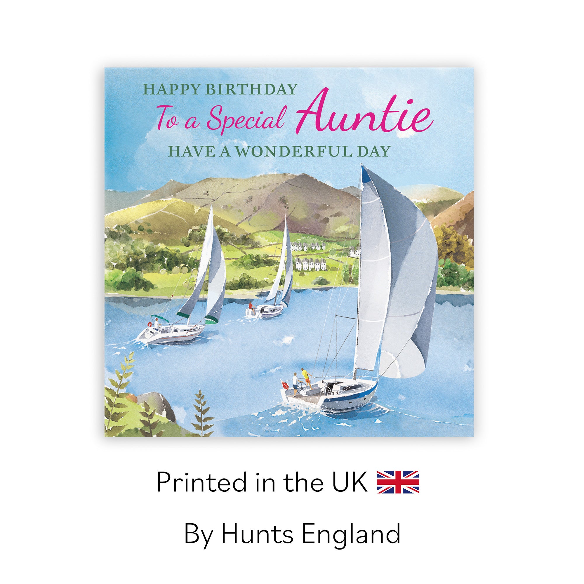 Auntie Birthday Card Sailing Boats Milo's Gallery - Default Title (RT07276)