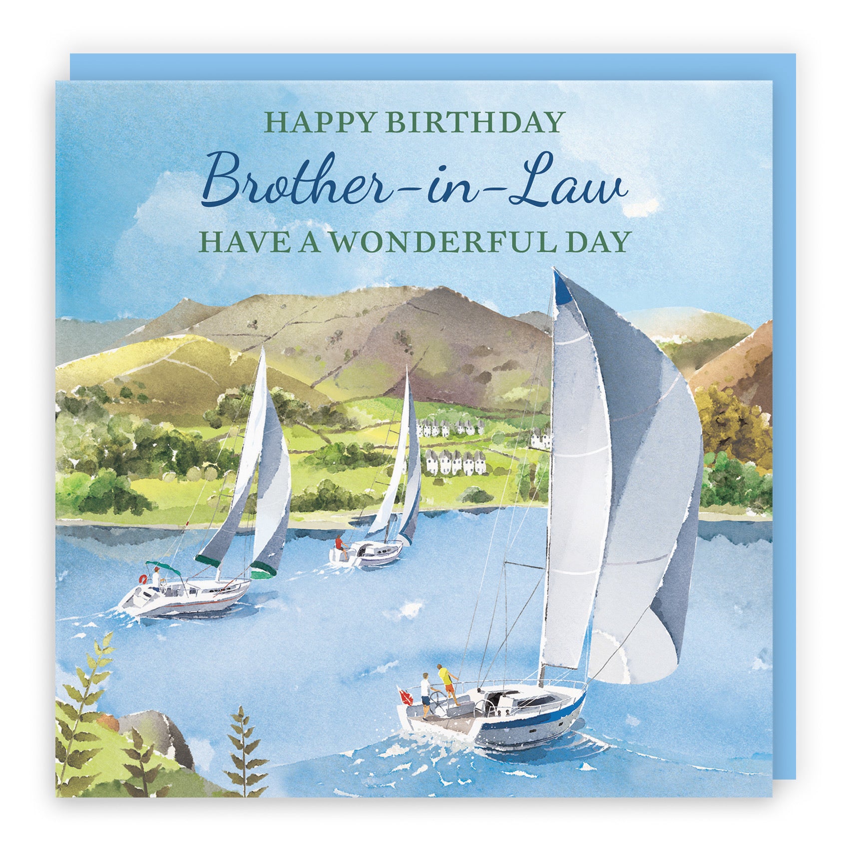 Brother-in-Law Birthday Card Sailing Boats Milo's Gallery - Default Title (RT07279)