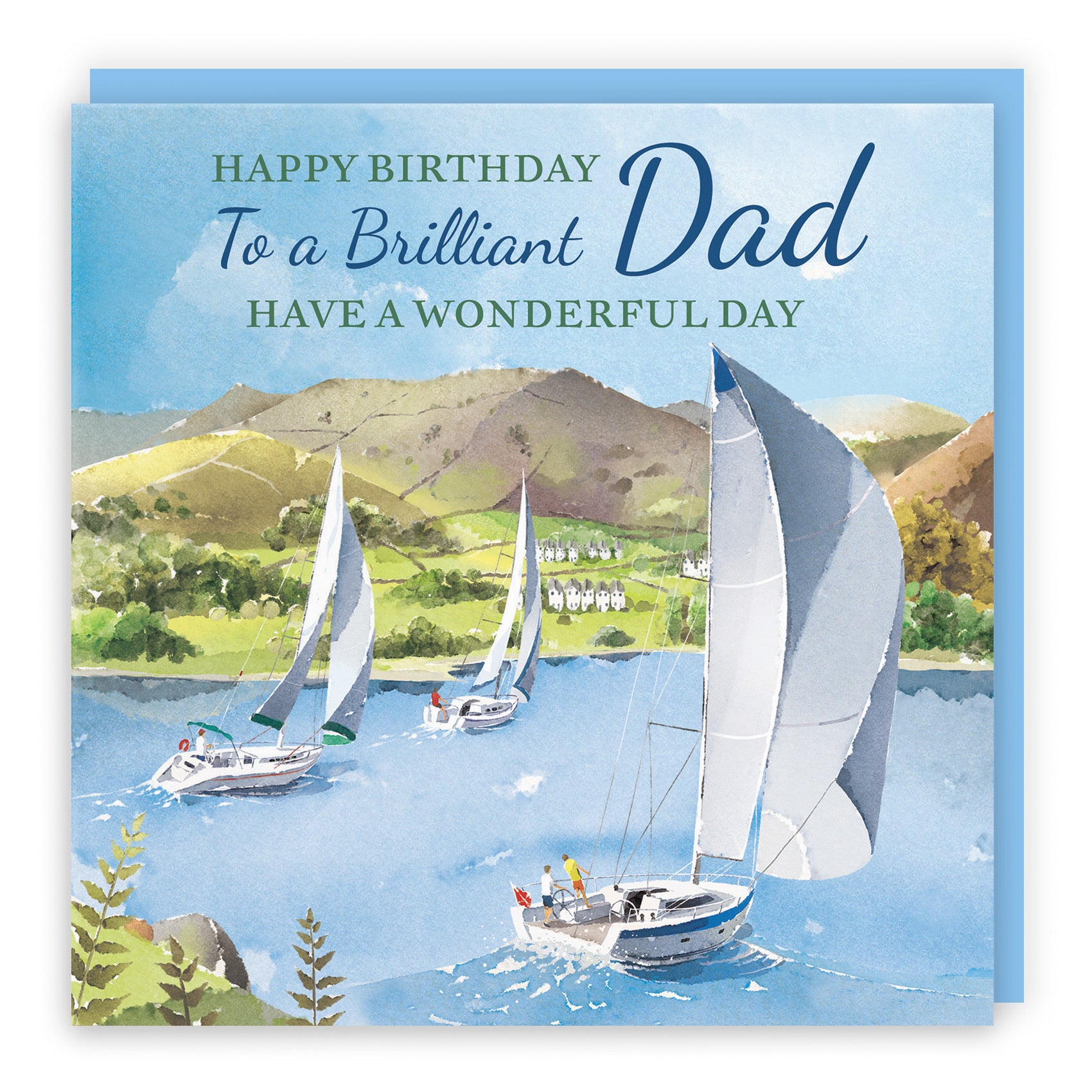 Dad Birthday Card Sailing Boats Milo's Gallery - Default Title (RT07281)