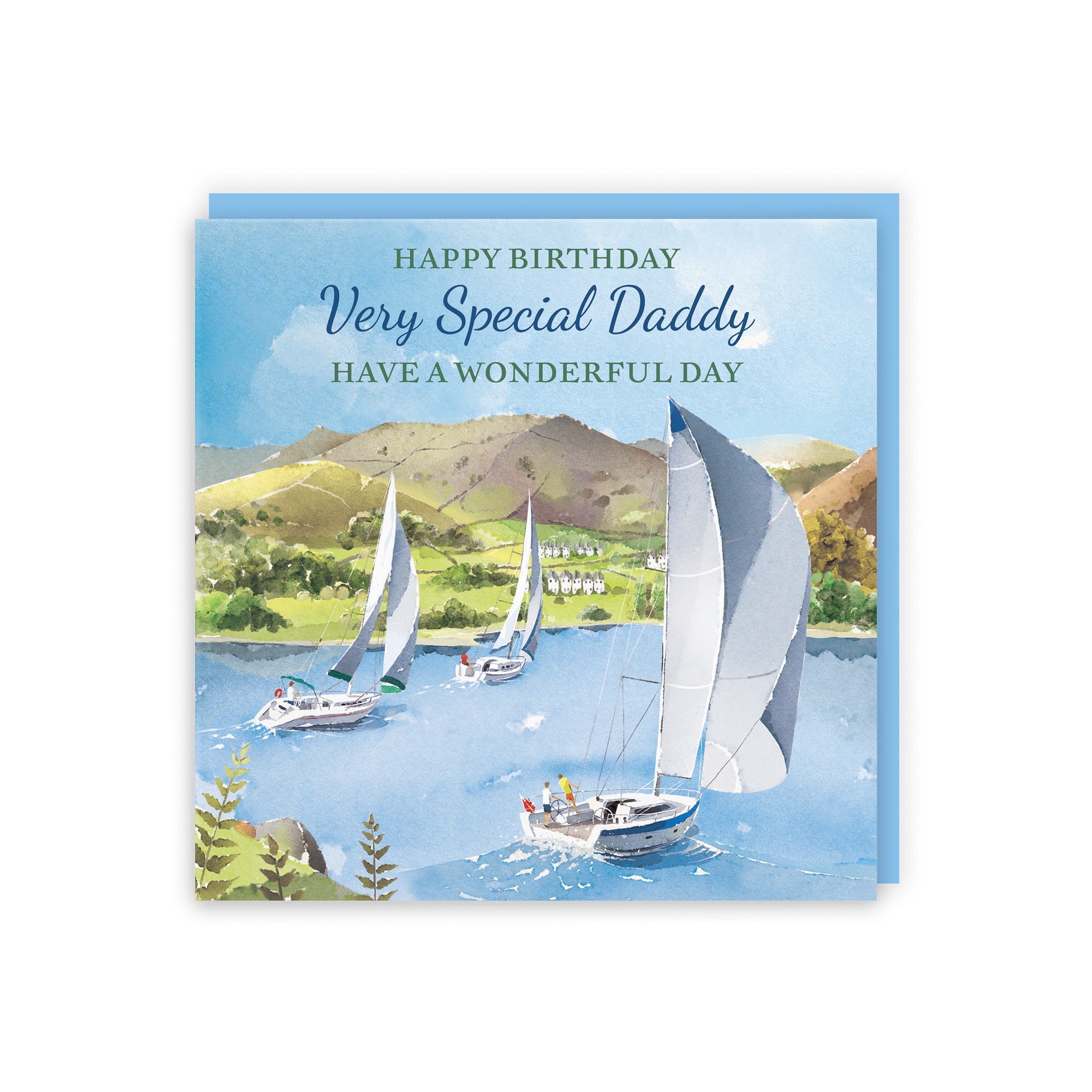 Daddy Birthday Card Sailing Boats Milo's Gallery - Default Title (RT07282)