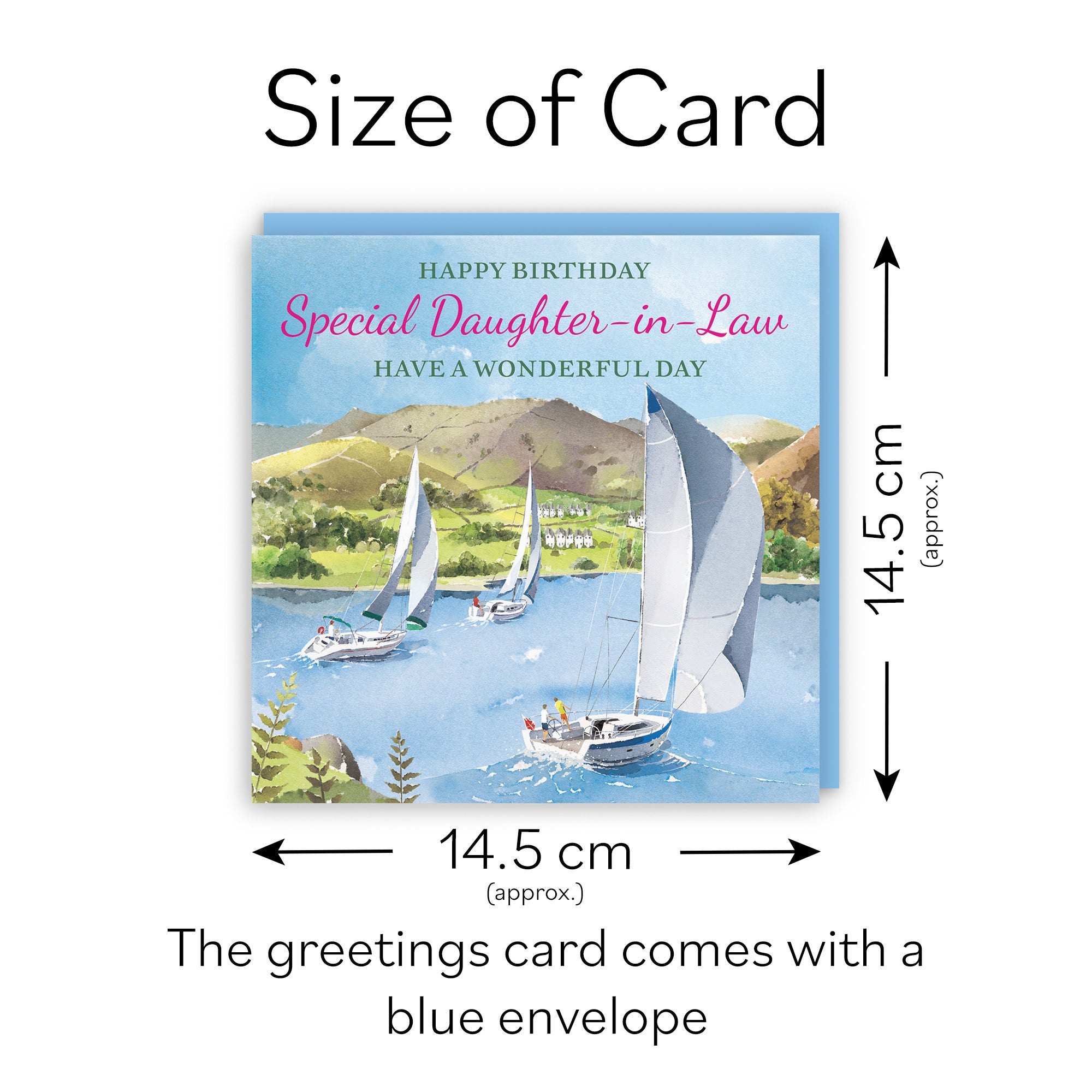 Daughter-in-Law Birthday Card Sailing Boats Milo's Gallery - Default Title (RT07284)